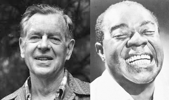 Joseph Campbell (left) and Louis Armstrong (right). Two men who changed American history, genuinely enjoyed life, and loved jazz music.