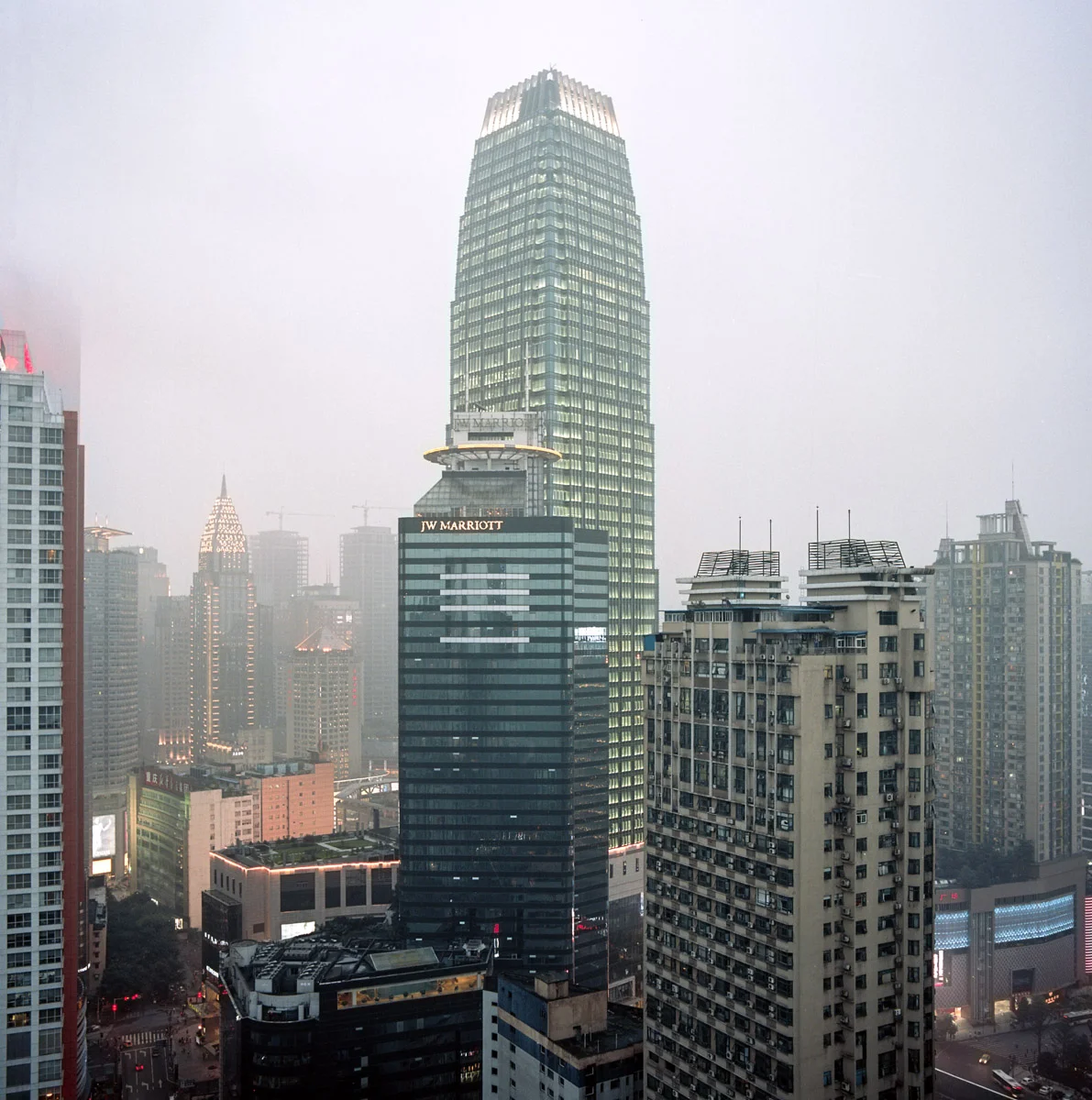 Chongqing IFC in the middle of the Jiefangbei area