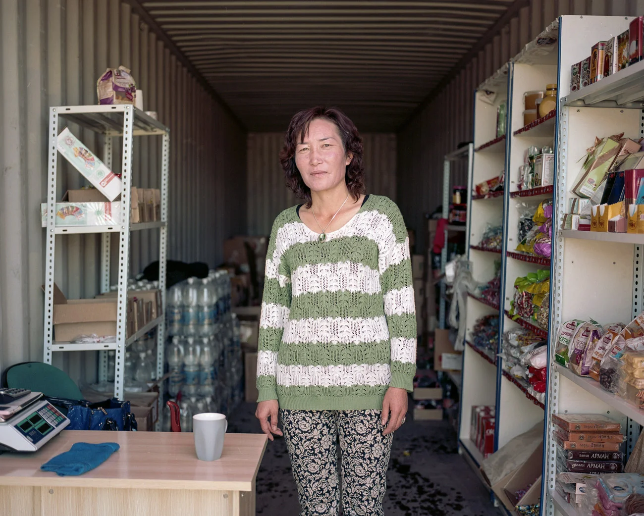 Kazakh shop owner
