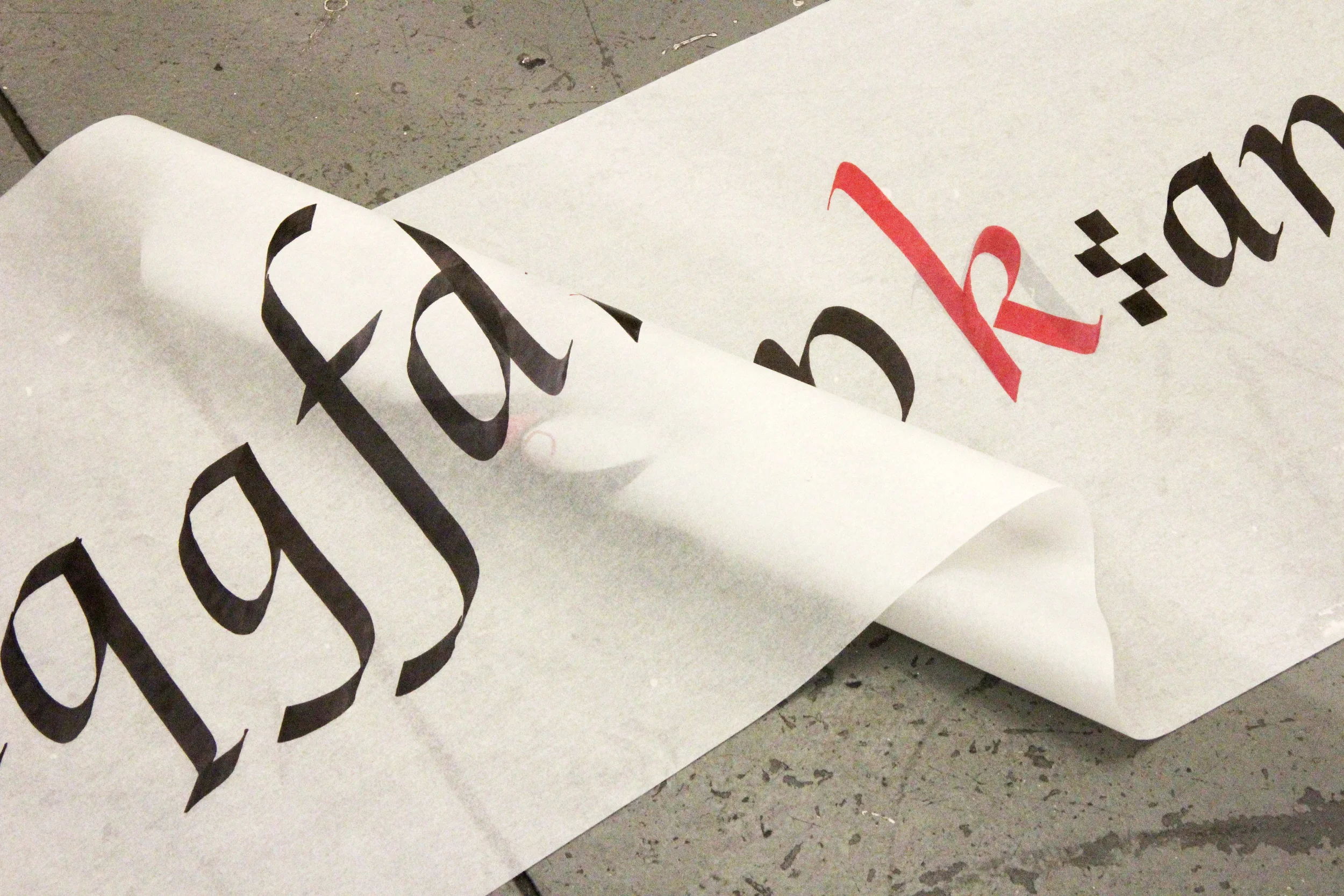 Cours de calligraphie avec Cara di Edwardo