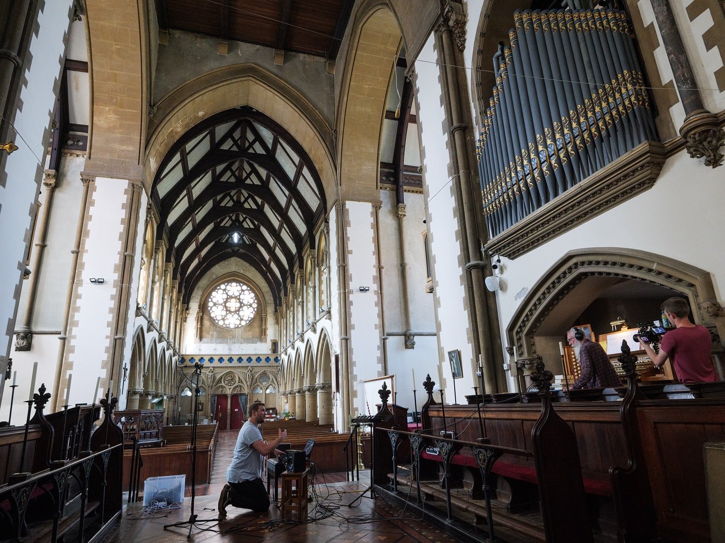 The Quackening post production saga has reached biblical proportions&hellip; 🙌 Had a wonderful pilgrimage to Devon yesterday to record at the altar of the marvellous organist Dr Nigel Browne. Such a privilege to be able to harness his wonderful tale