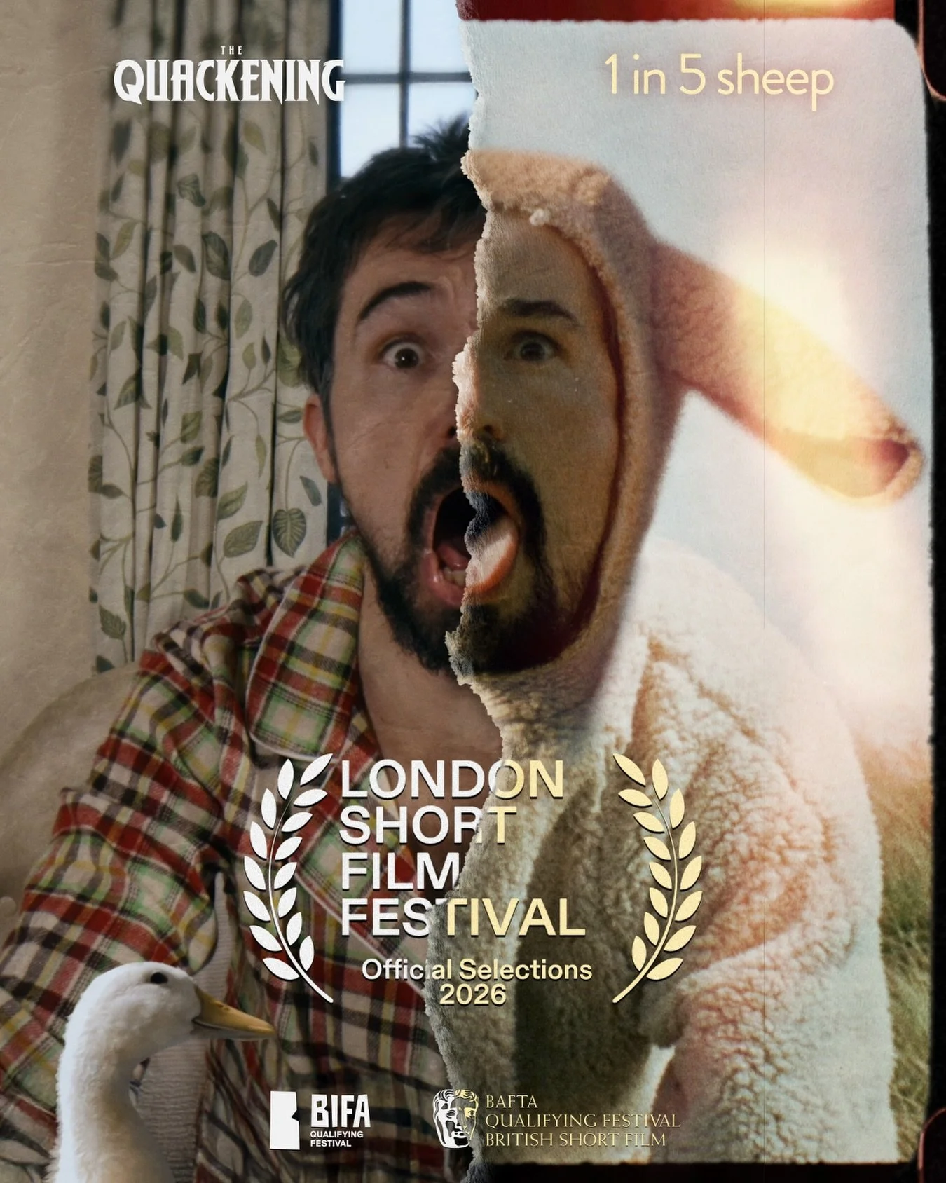 BIG news&hellip;x2! 🦆🐑 TWO films from @splonkcomedy are screening at the prestigious @bafta &amp; @bifa_film qualifying @londonshortfilmfest 😅 One where @jamesbuttonfilms is dressed as a sheep, one where he&rsquo;s dressed as a duck (amongst other