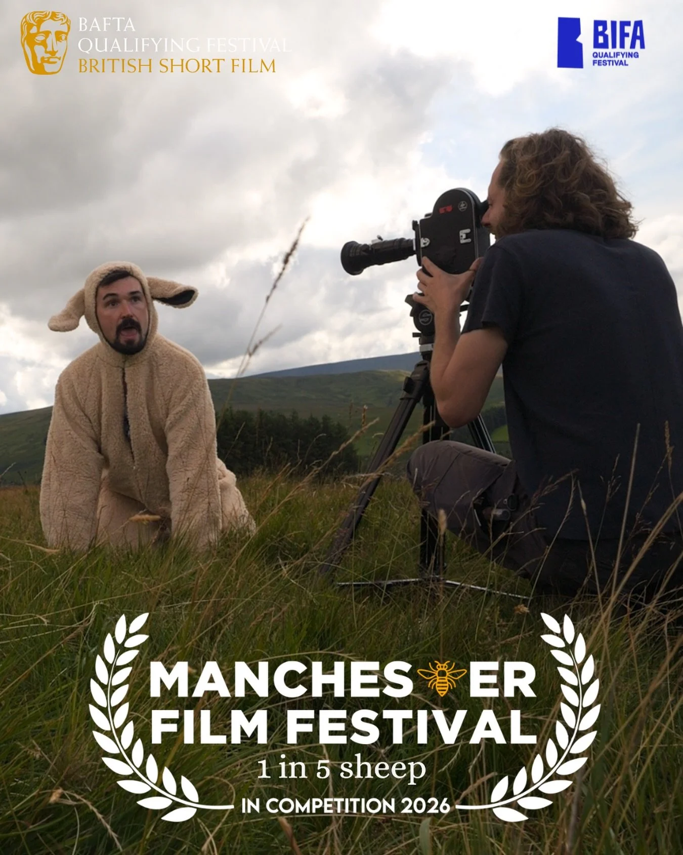 Our baaaaaa-art keeps spreading. Delighted to be showcasing our most serious and experimental film ever at the BAFTA and BIFA recognised @mcrfilmfestival 🐑🎞️🗻This is a first for us at this festival, so very excited for sleepovers in a new place&he