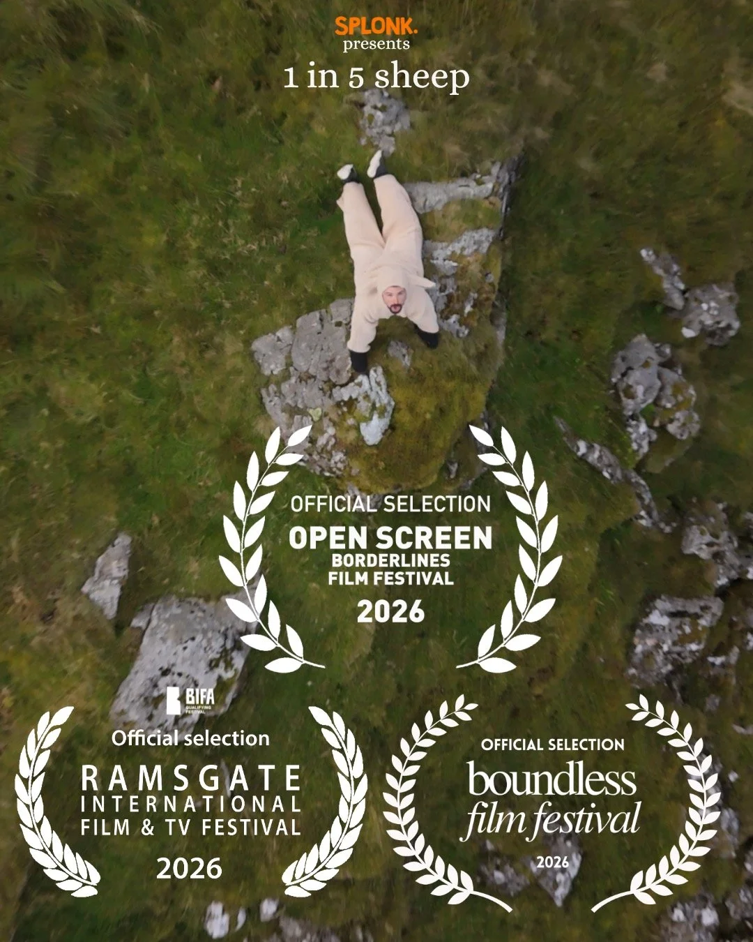 Film festival awards, nominations and screenings! Updates for 2x @splonkcomedy short films! 

1 IN 5 SHEEP (our arty art film)🐑: 
-screened at the largest UK rural film festival at @borderlinesfilmfestival yesterday at @courtyard_arts and is screeni