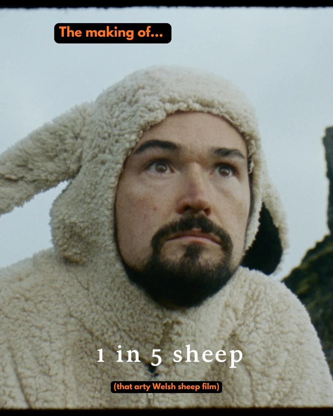 An artist in sheep&rsquo;s clothing 🐑💭 
How a dream came true. Literally. The story behind &lsquo;1 In 5 Sheep&rsquo;&hellip; #art

On a total budget of &pound;600 (usually the cheapest film in a festival block), 1 costume, 4 rolls of 16mm, 2 count