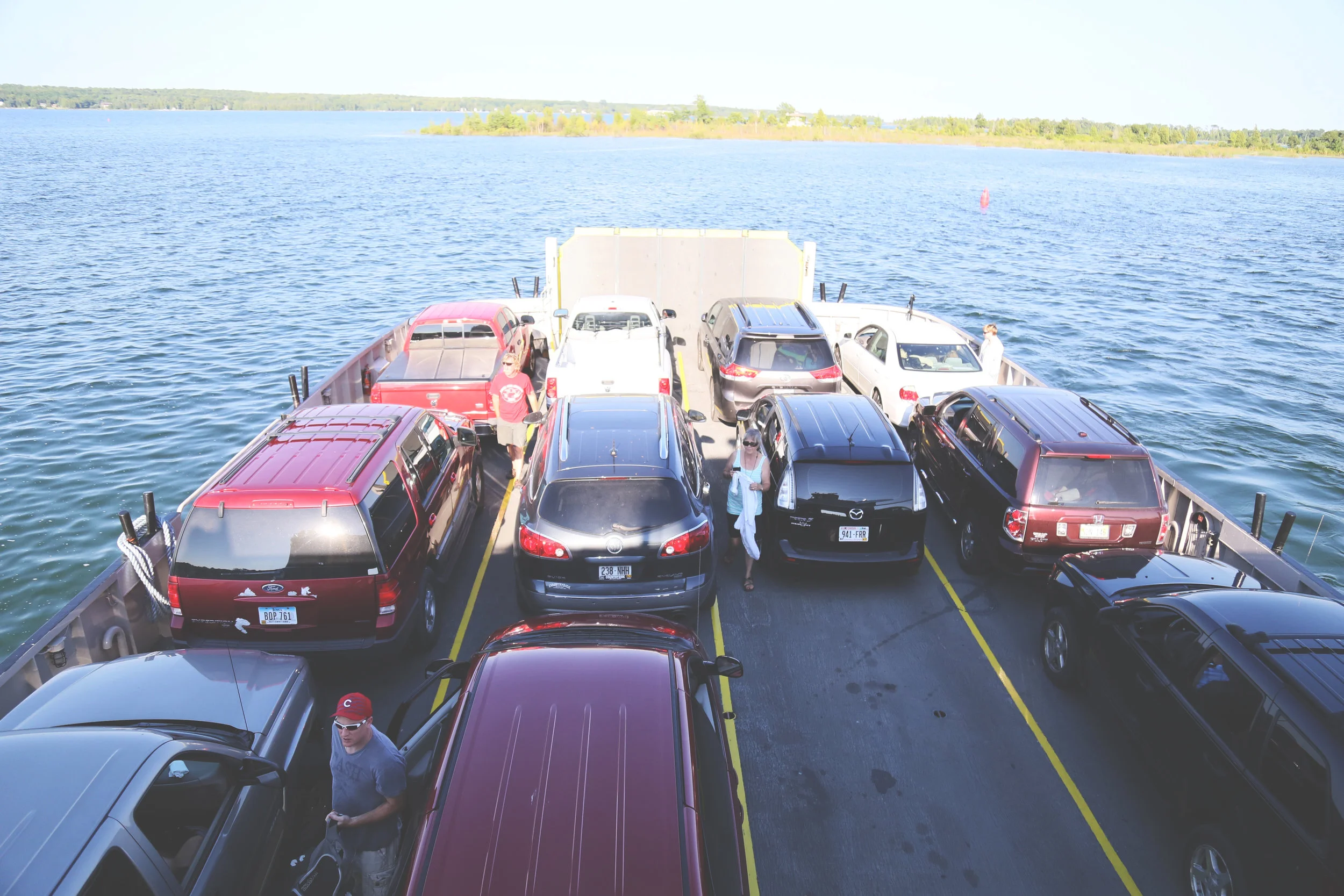 The ferry ride. 