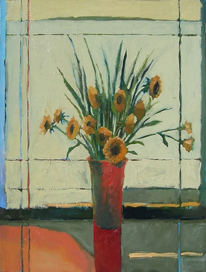 Sunflowers, 48" x 36".