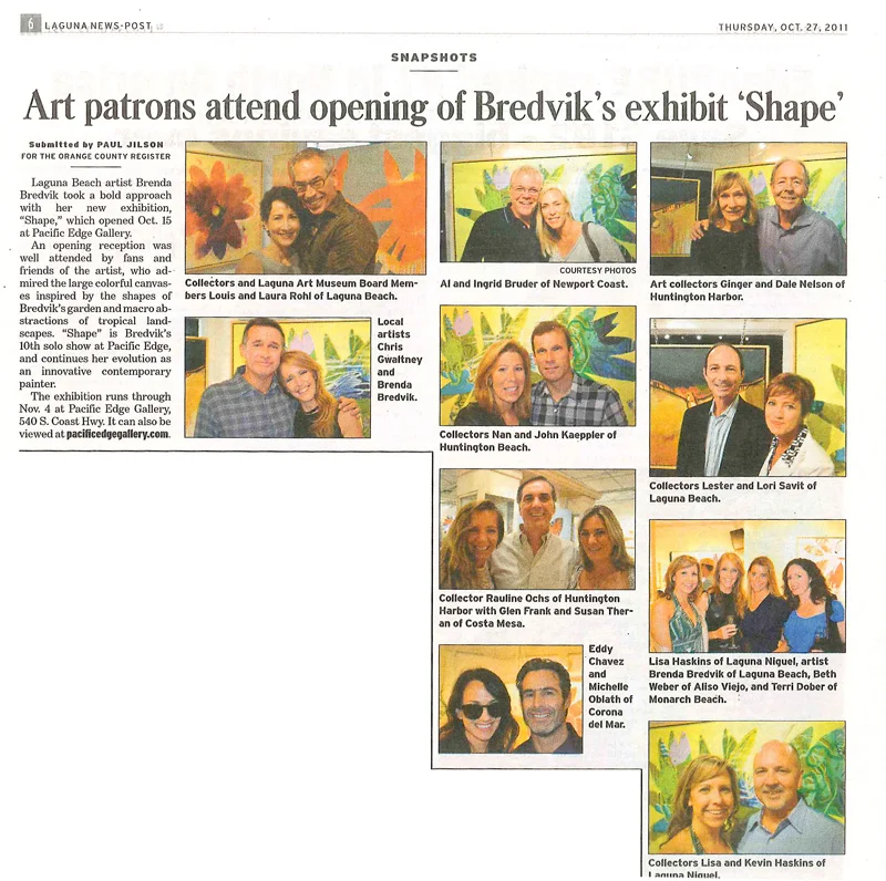 Opening of 'Shape', October 2011.