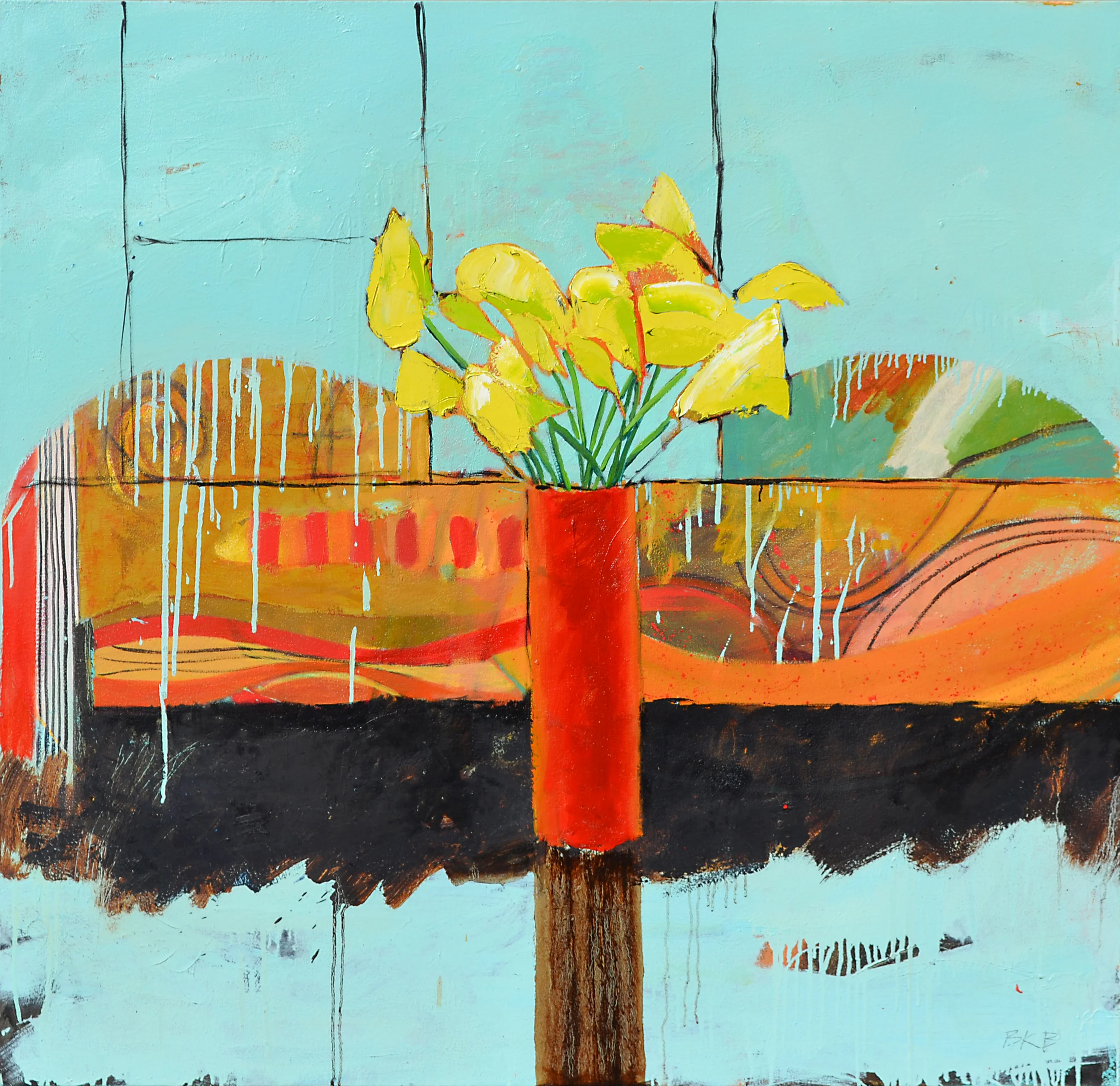 "Backsplash," 48" x 50".