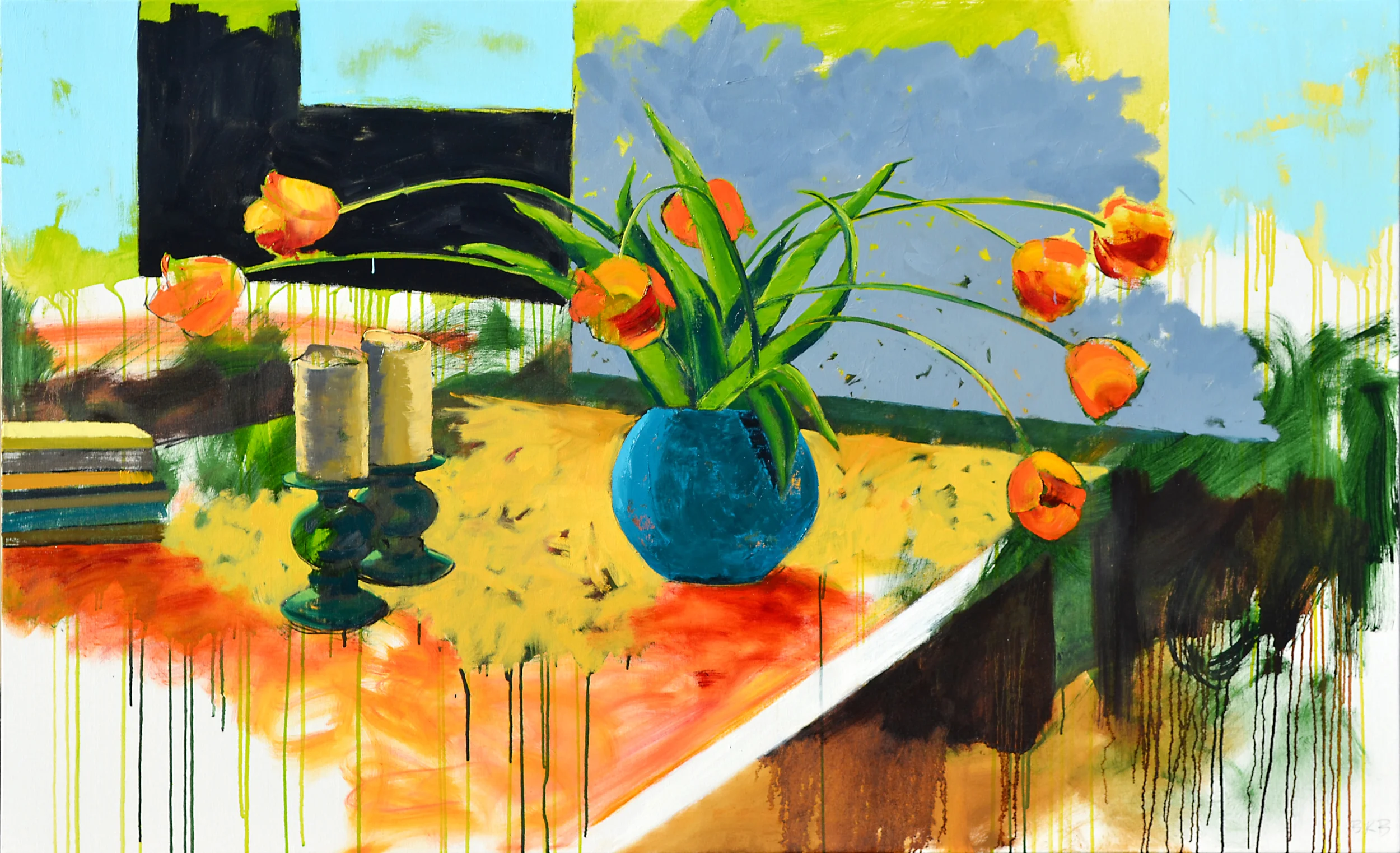 "Jazzed," 44" x 72".