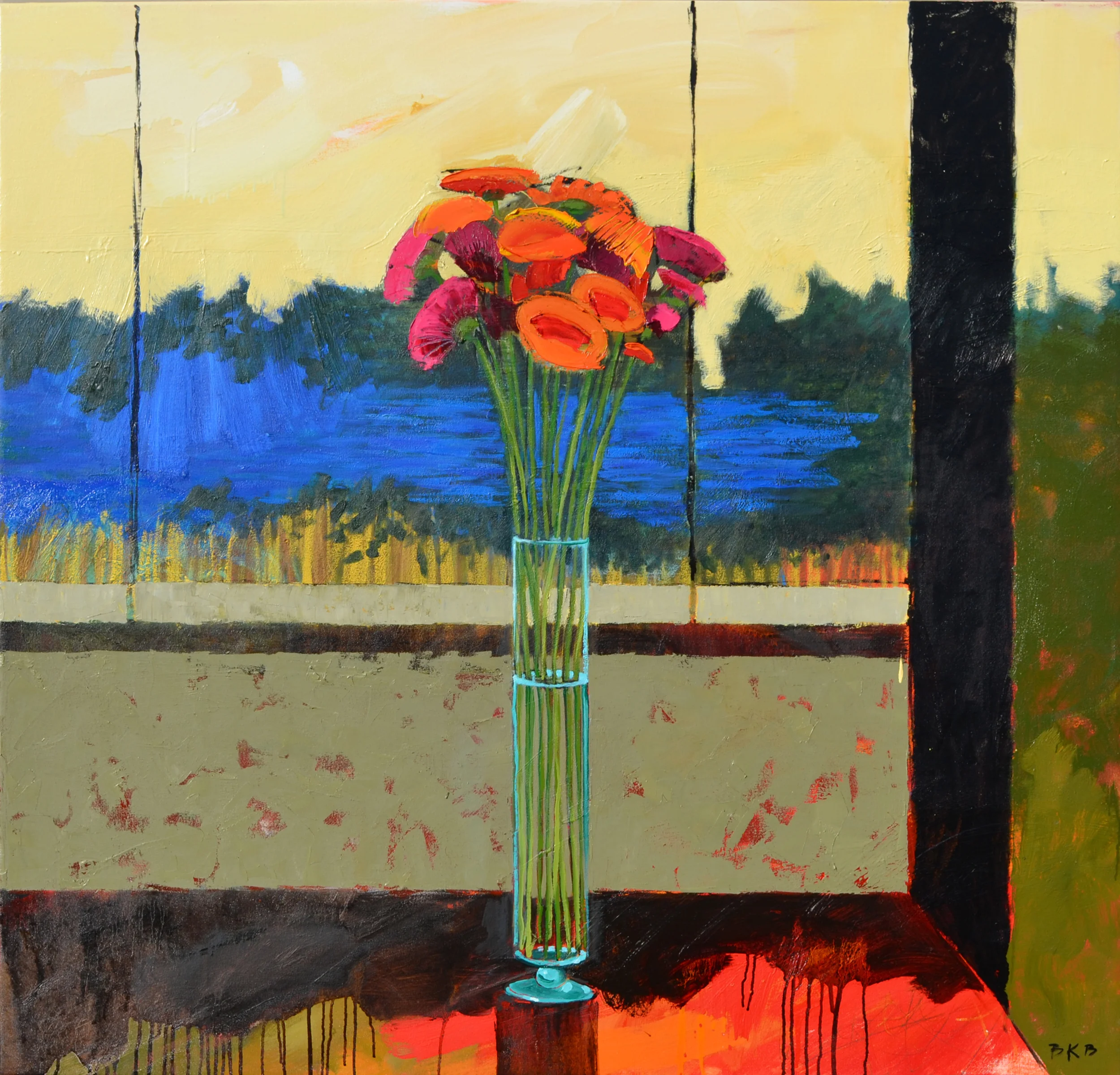 "Waterline," 48" x 50".