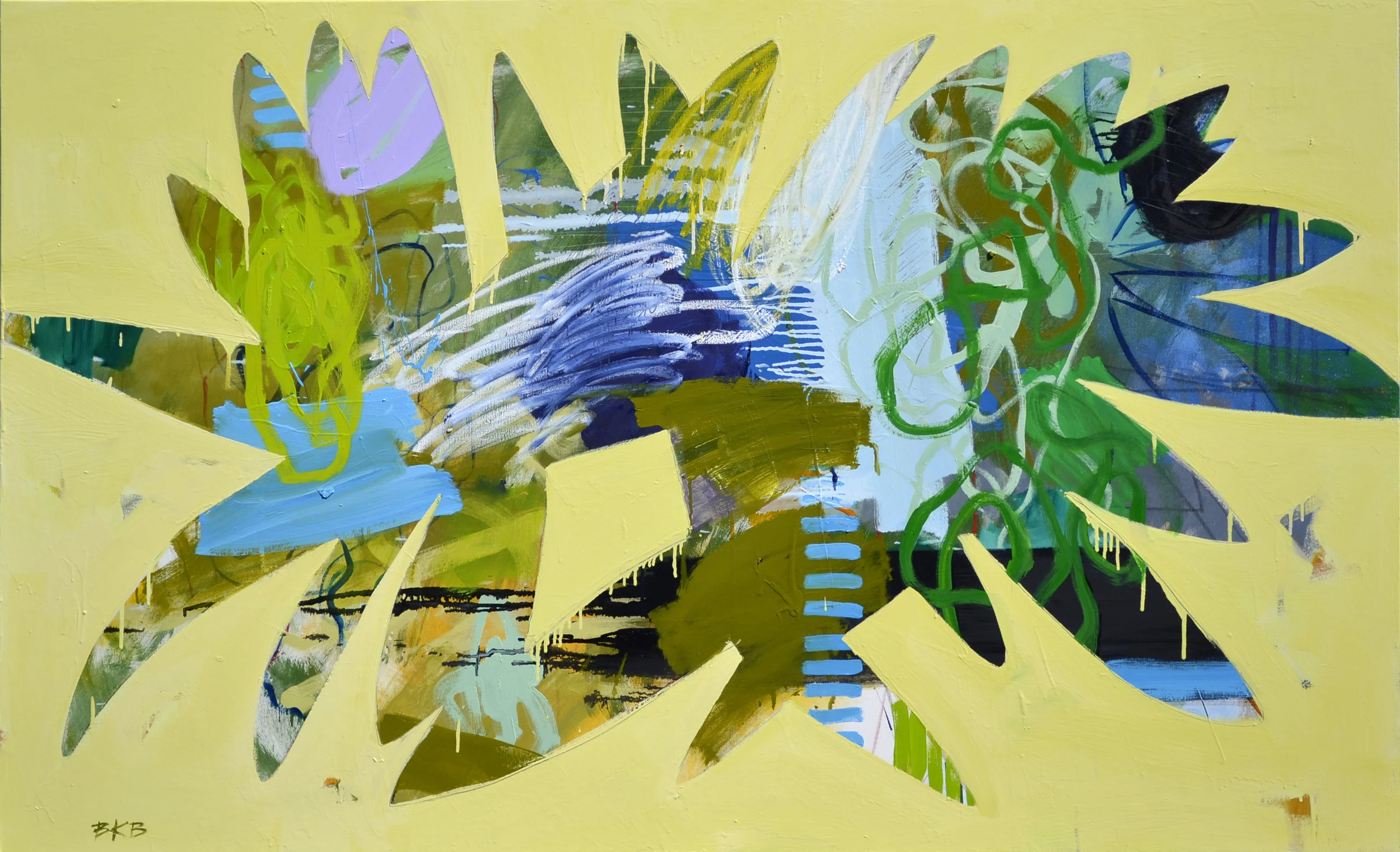 "Pacific Rim Landscape.11," 44" x 72".