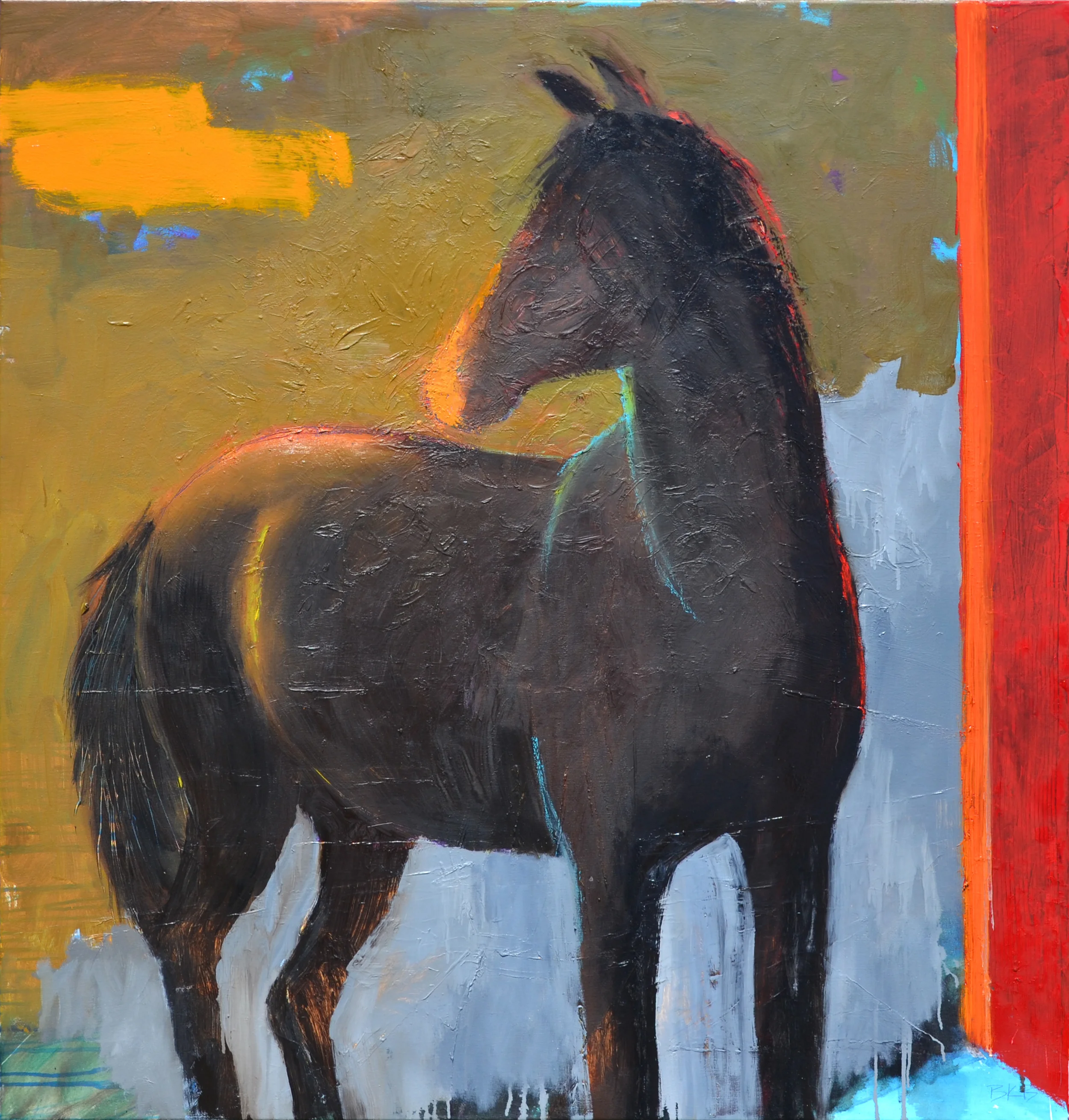 "Sunrise," 50" x 48".