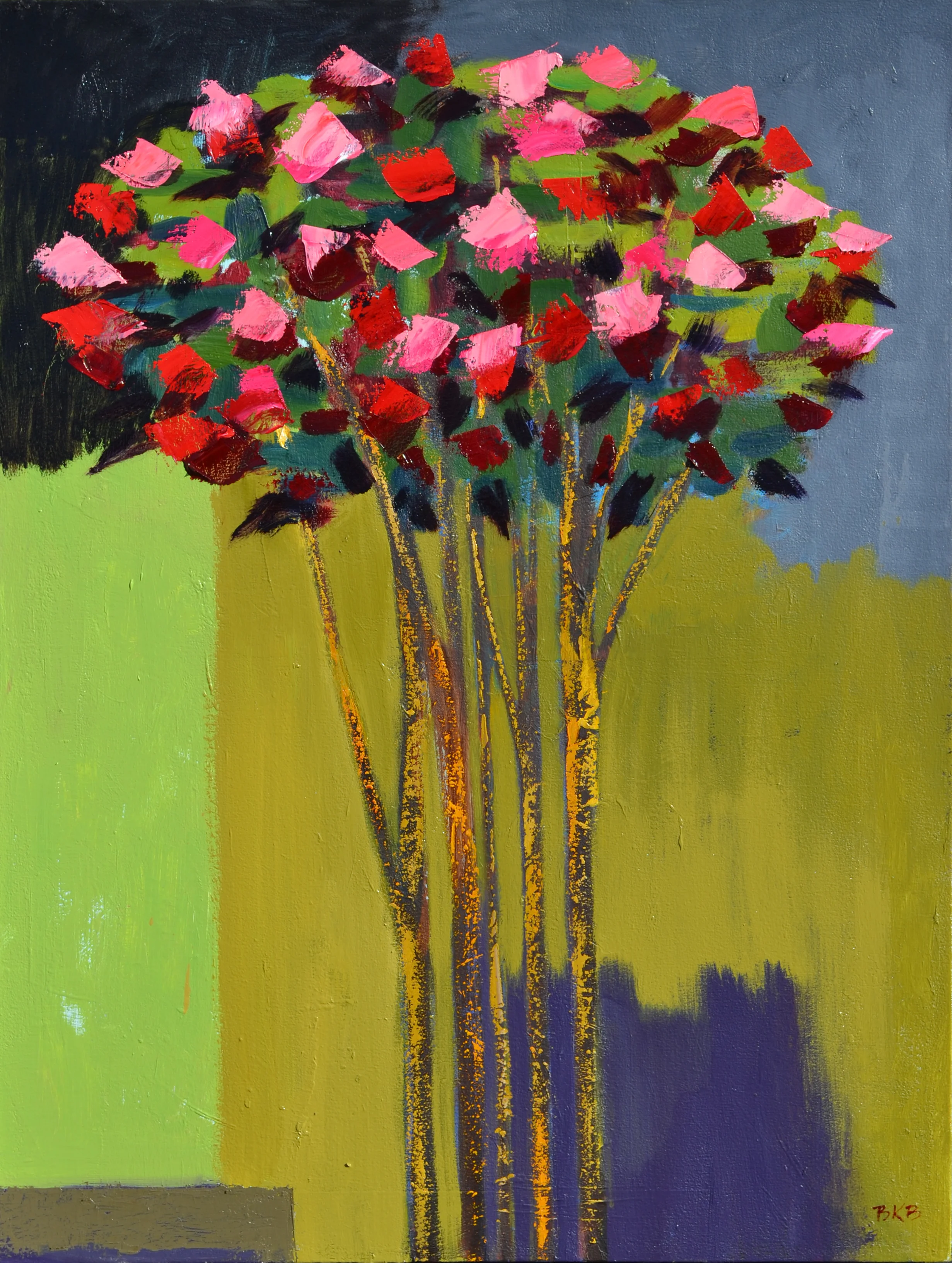 "In Bloom," 40" x 30".