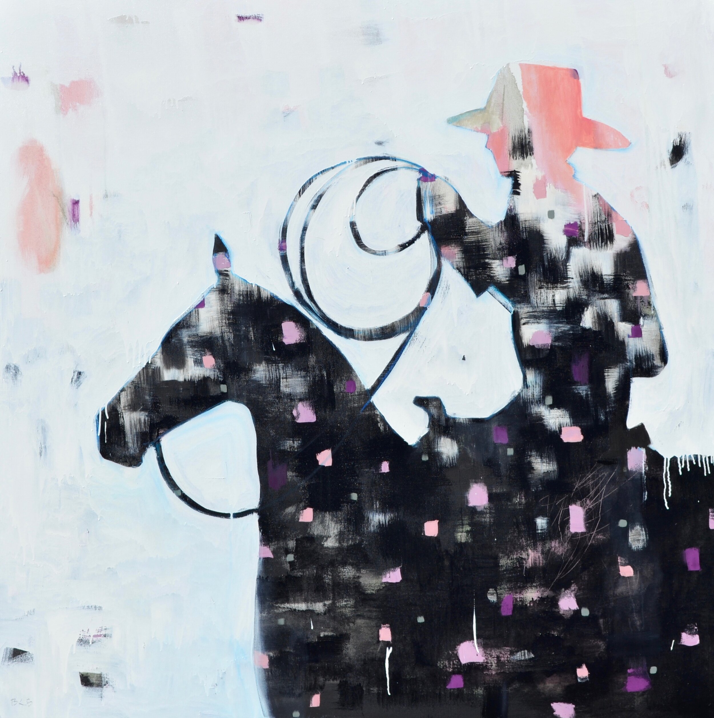 "Trail Ride," 60" x 60".