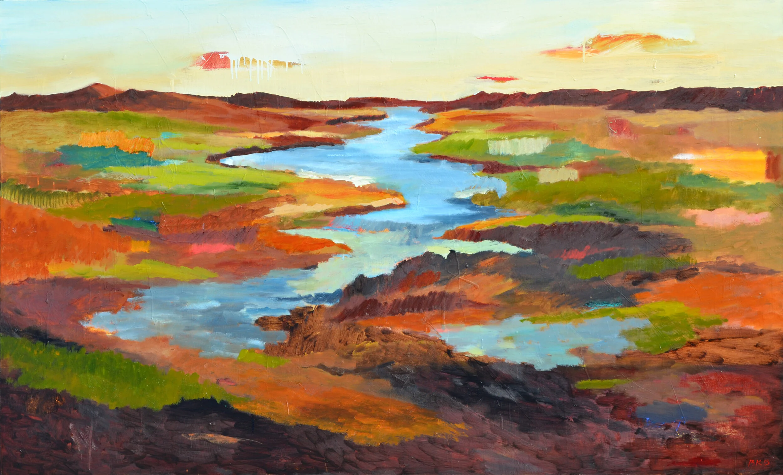 "Canyon," 44" x 72", Wilde Meyer Gallery.