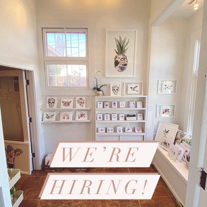We are hiring at our Paia store! Email info@sarahvoyer.com if you&rsquo;re interested in working with us 🌸