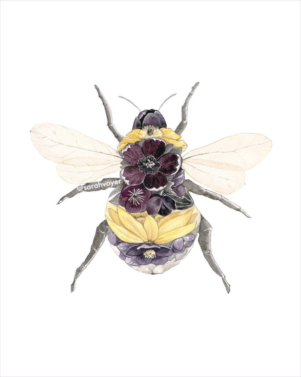 Floral Bee — Sarah Voyer