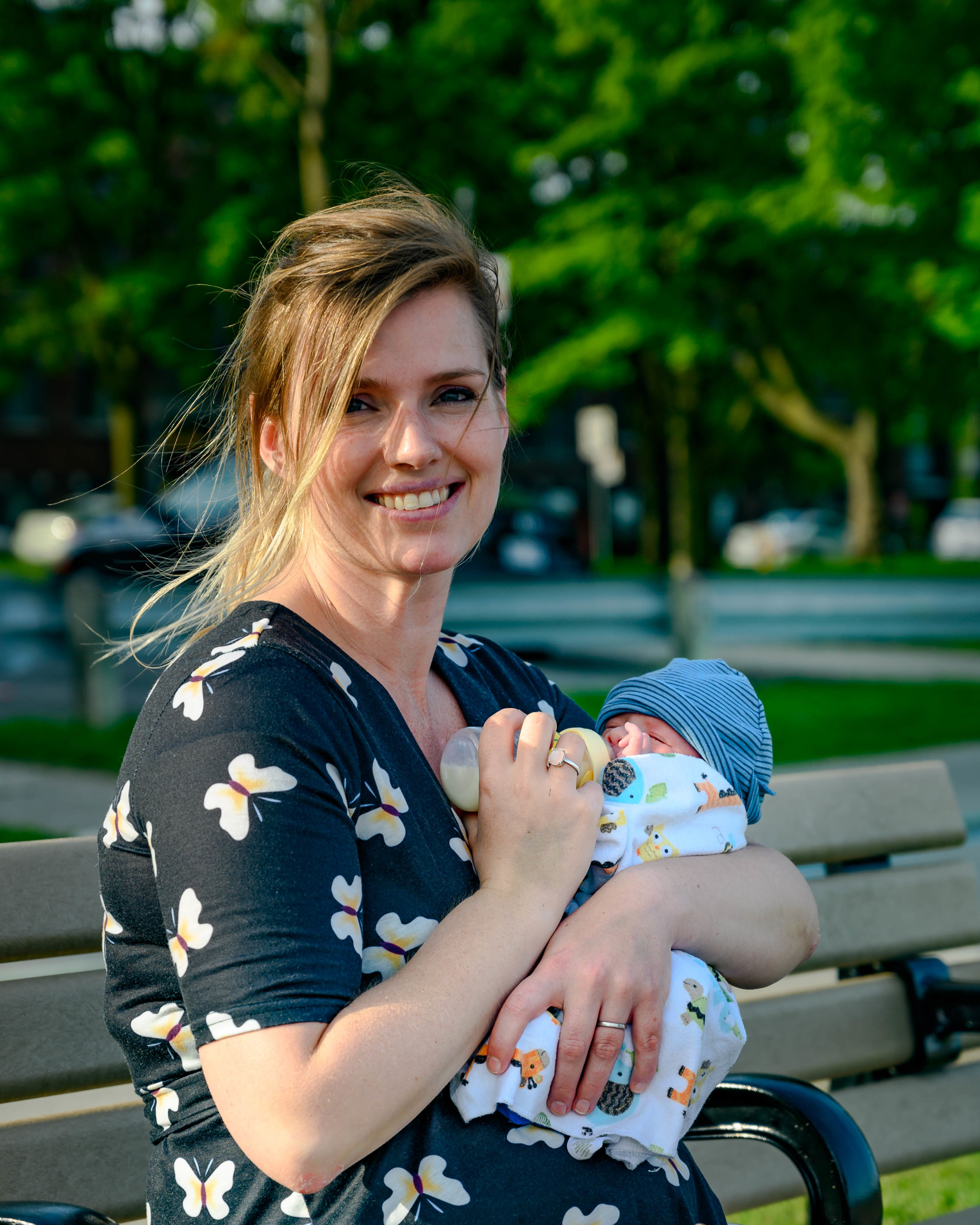 With Mama out at Woodbine Beach. June 9, 2019.