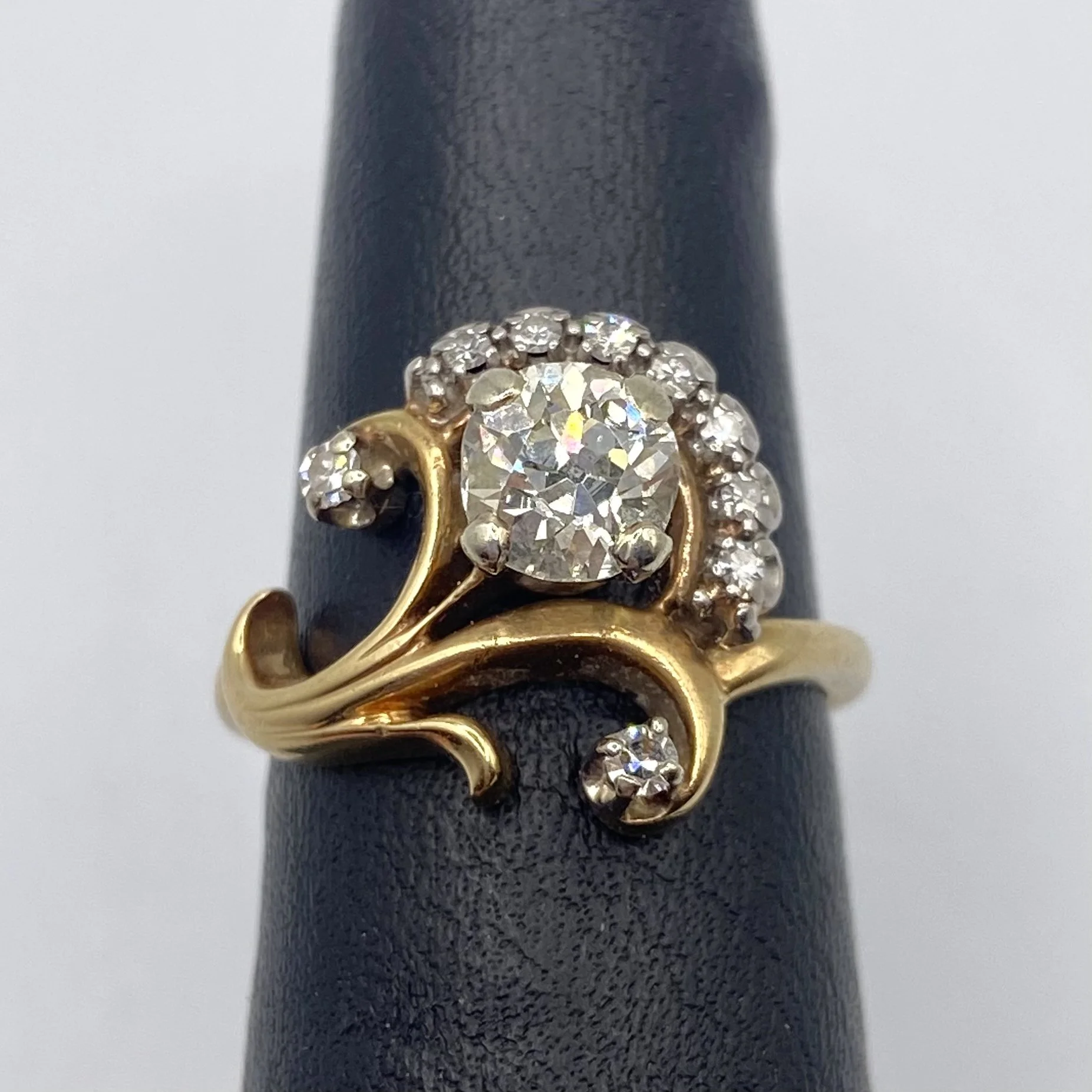 Vintage "Jabel" Organic Diamond Ring