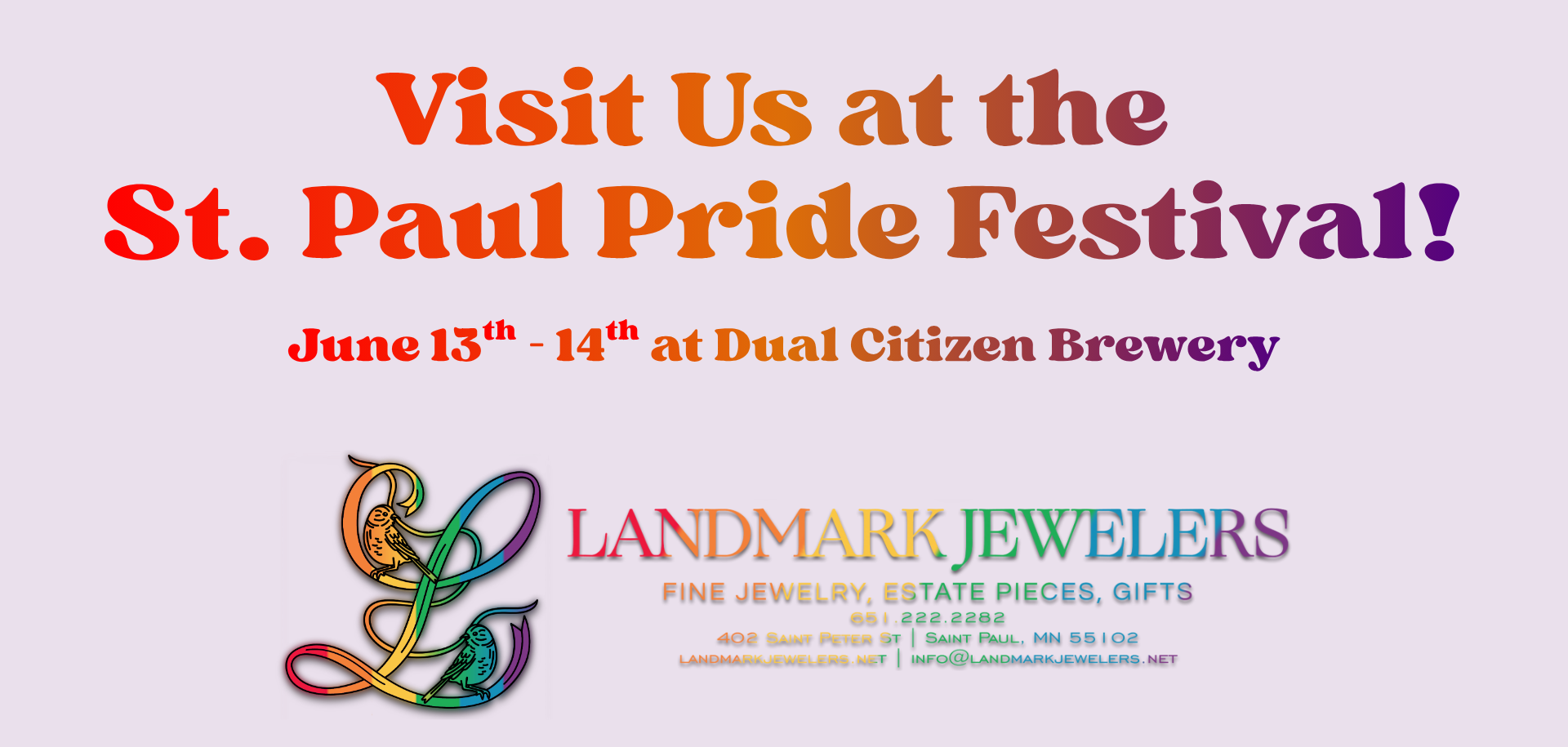 Visit Us at St. Paul Pride!