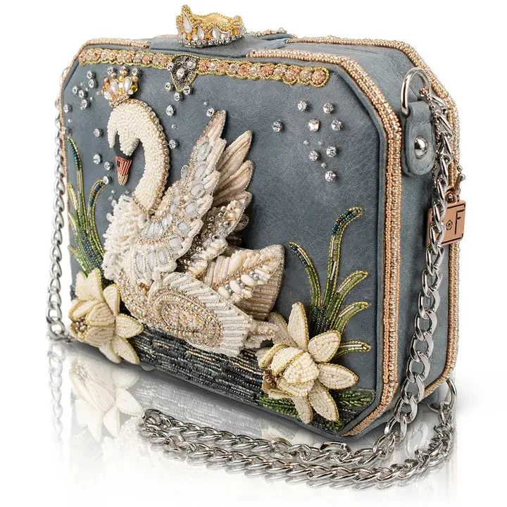 Swan Princess Hard Sided Ivory Swan Handbag