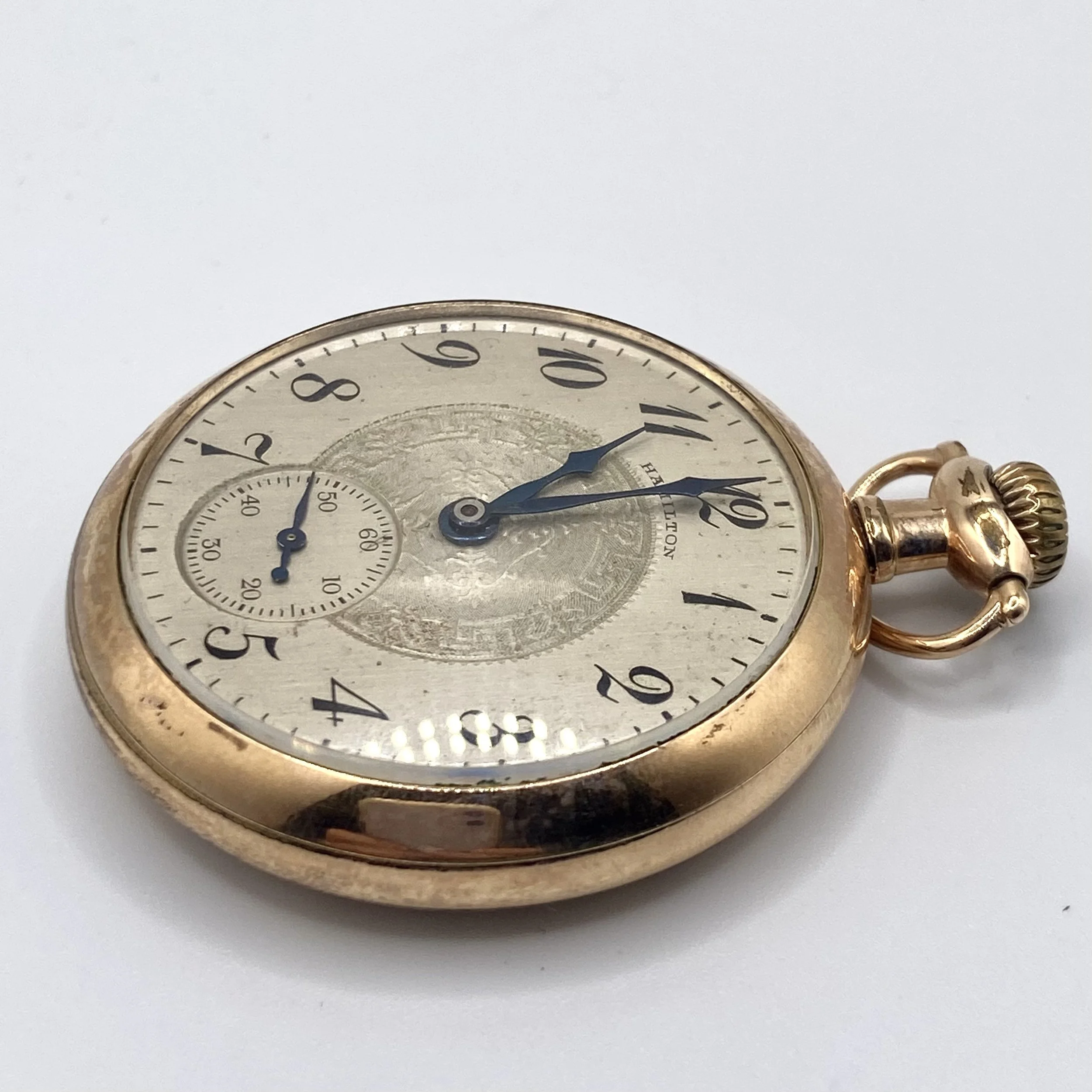 1925 16s Hamilton Grade 974 17i Open Pocket Watch