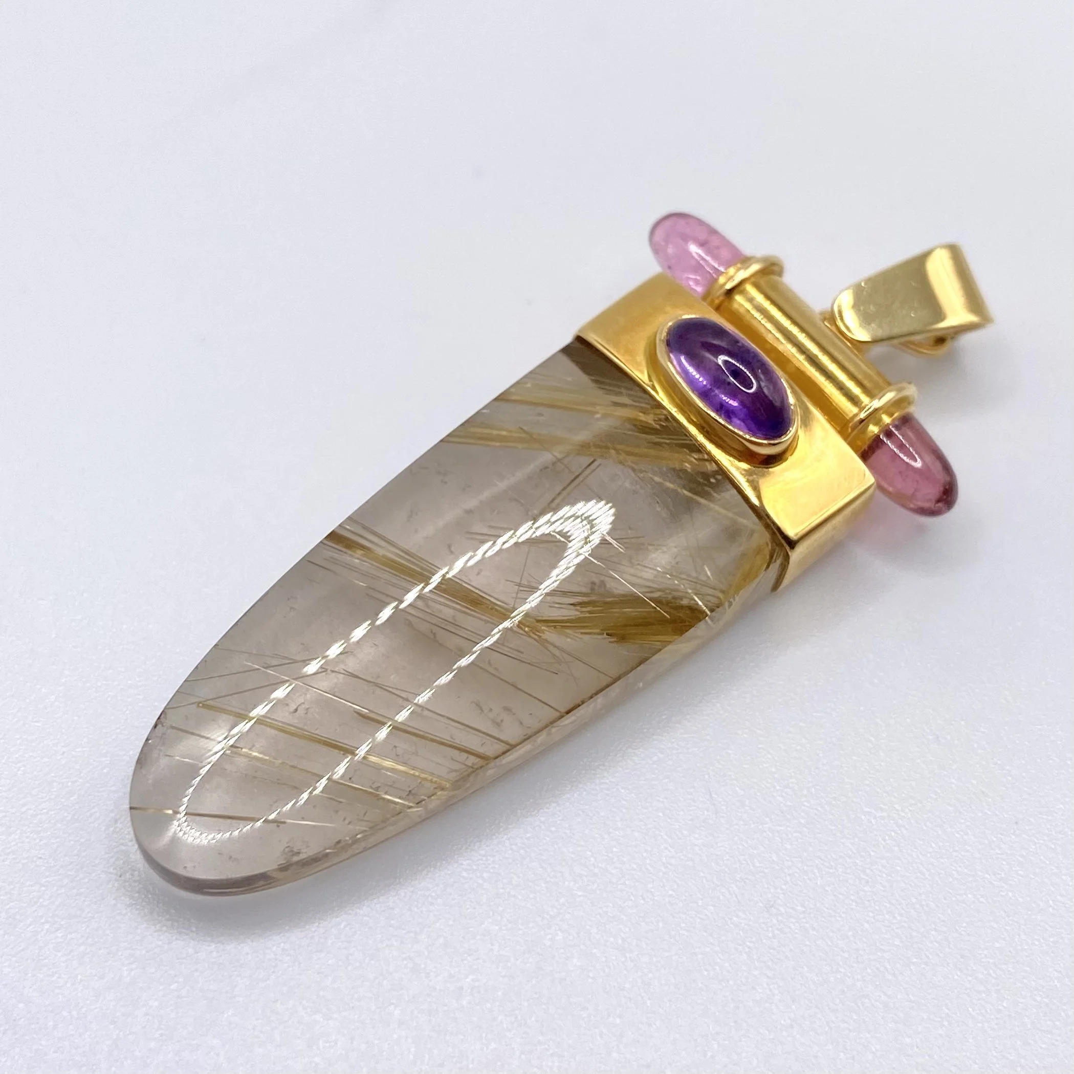 Rutilated Quartz and Amethyst Enhancer