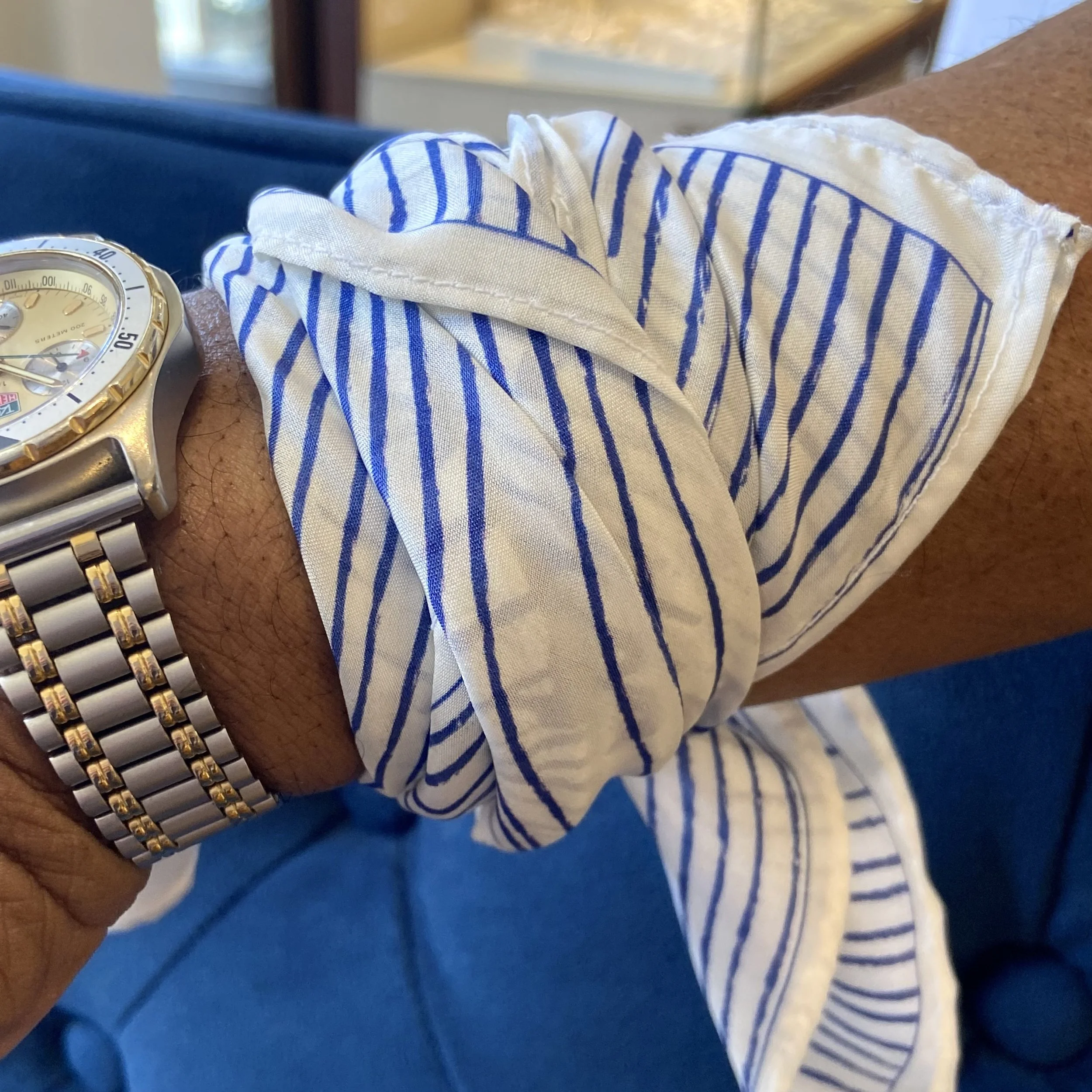 Flight Pattern - White and Blue