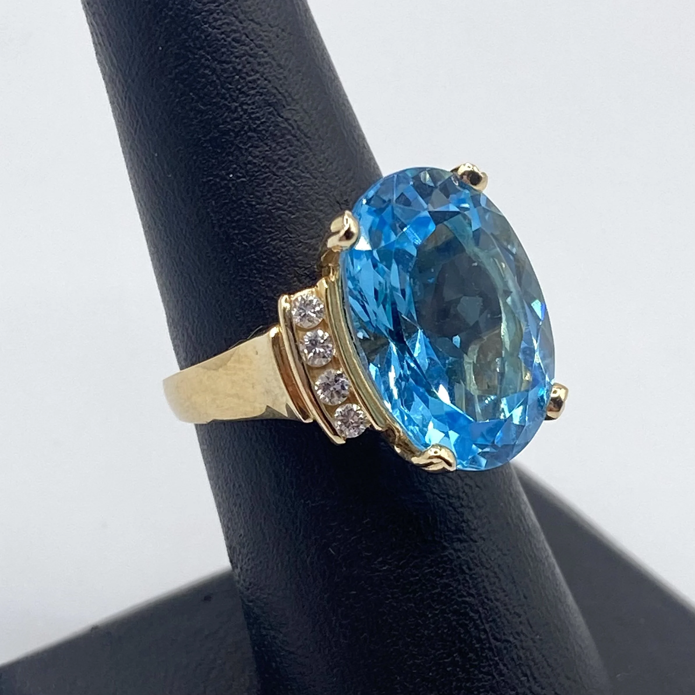 Blue Topaz Cocktail Ring