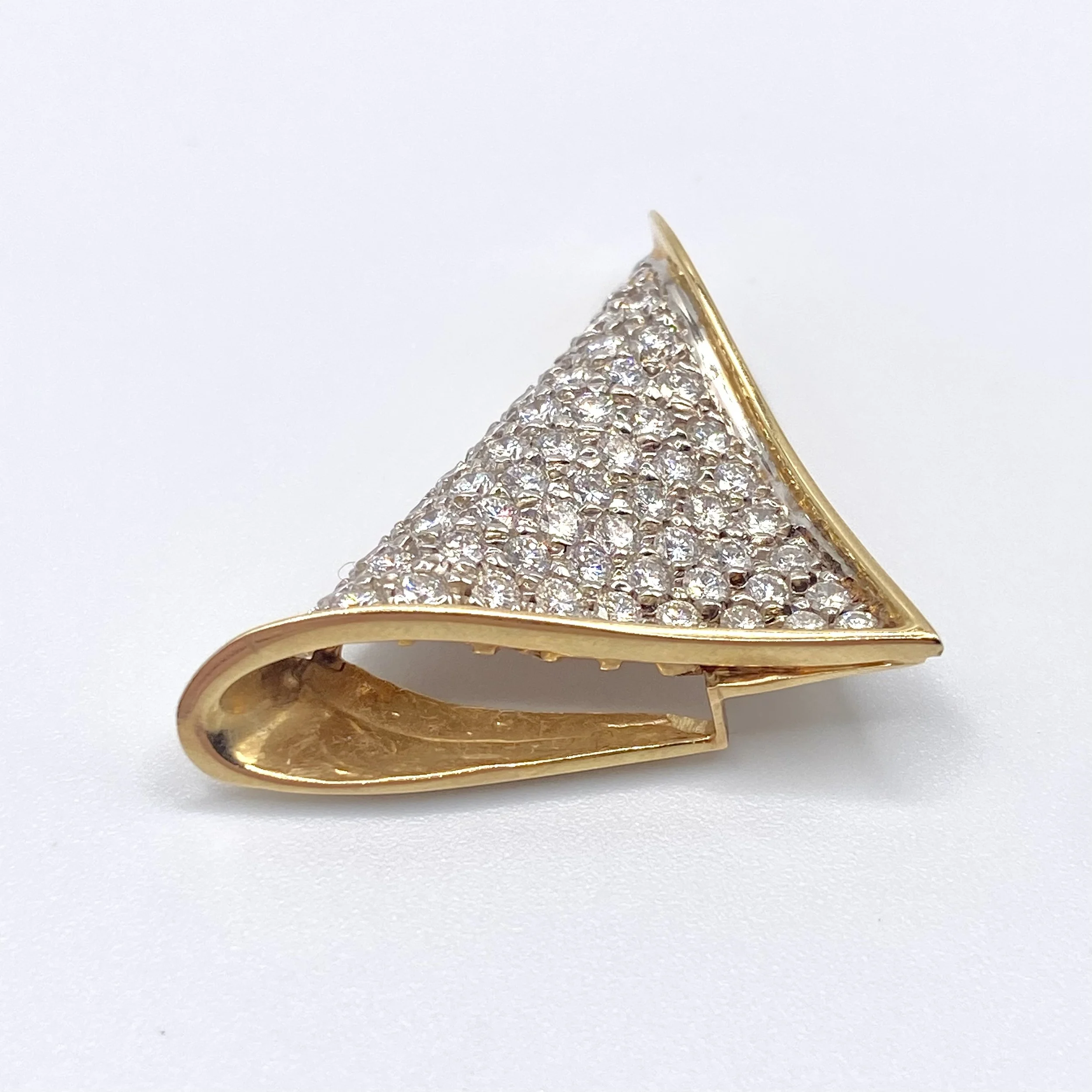 Triangular Pave Diamond Enhancer