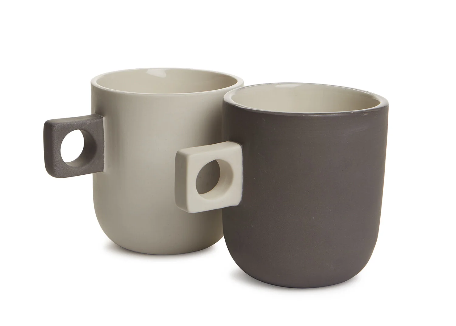big mug - white with gray handle  Sarah Kaye