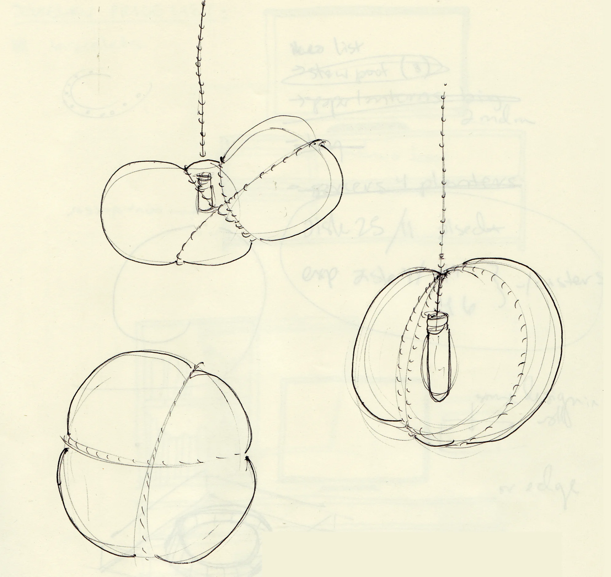 working closely with a glassblower meant many hours of sketching and problem solving in order to figure out how the piece would be made
