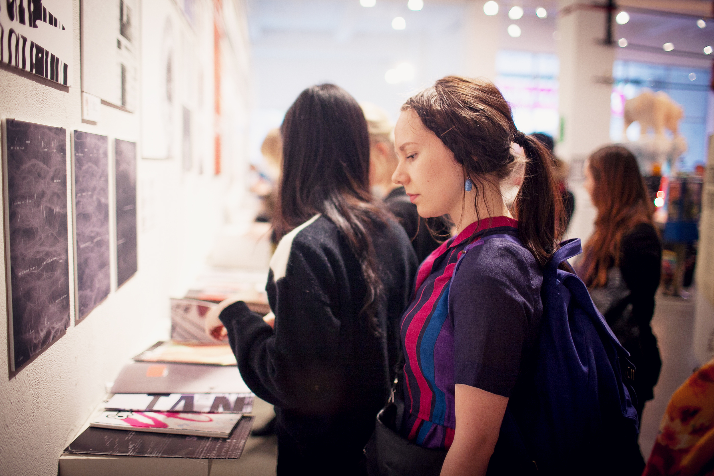  Opening Reception for "Change Needed: BFA Advertising and Design Department Portfolio Exhibition," School of Visual Arts Art Directors Club, NYC, 2013 