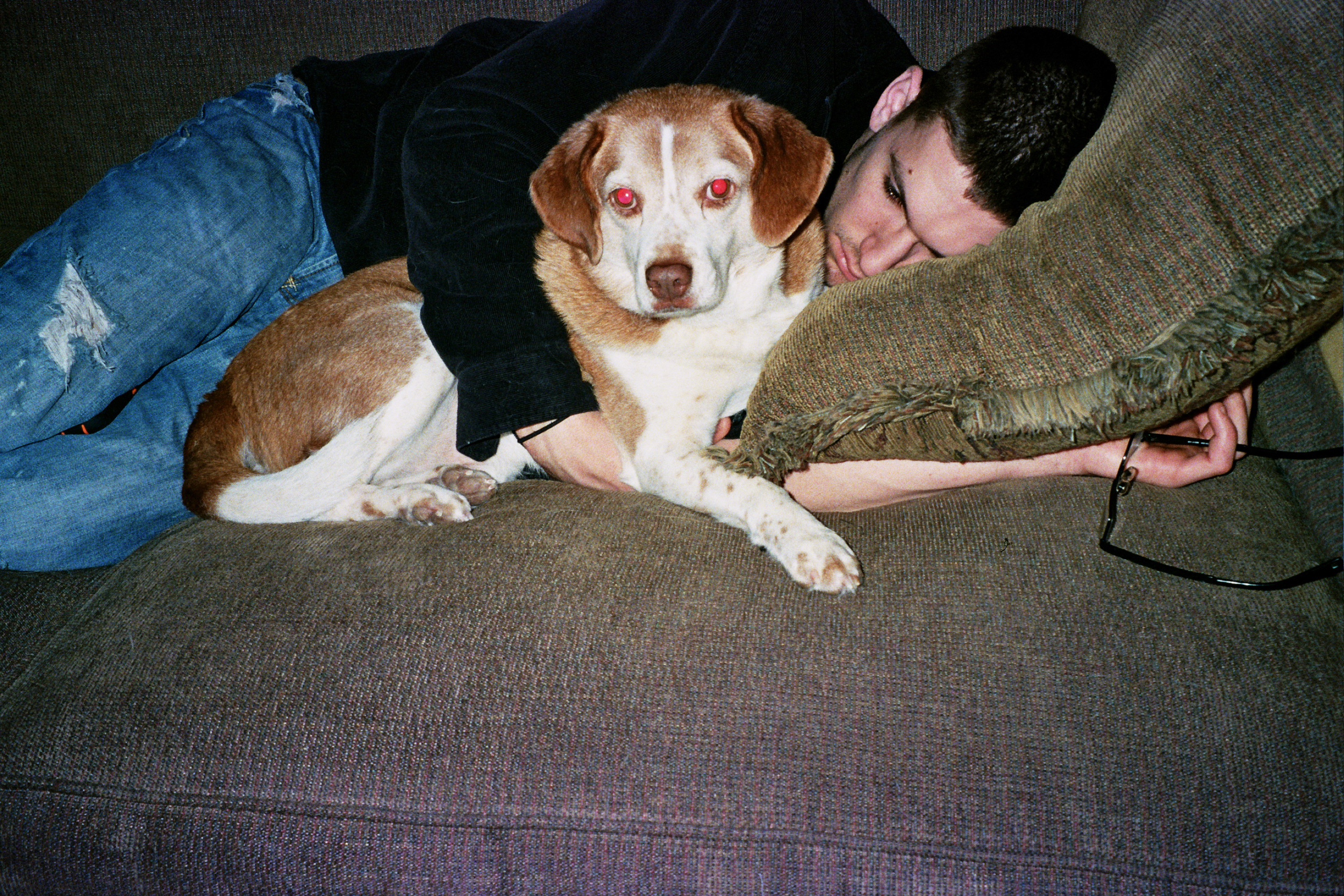 ben & charlie on the couch