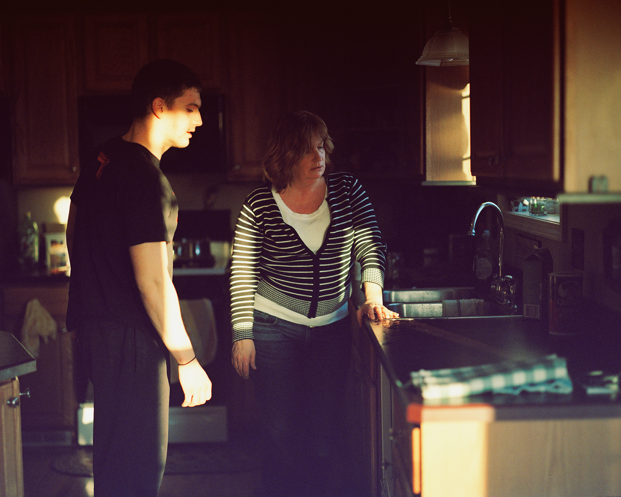 Ben & Mom talking about the dishwasher