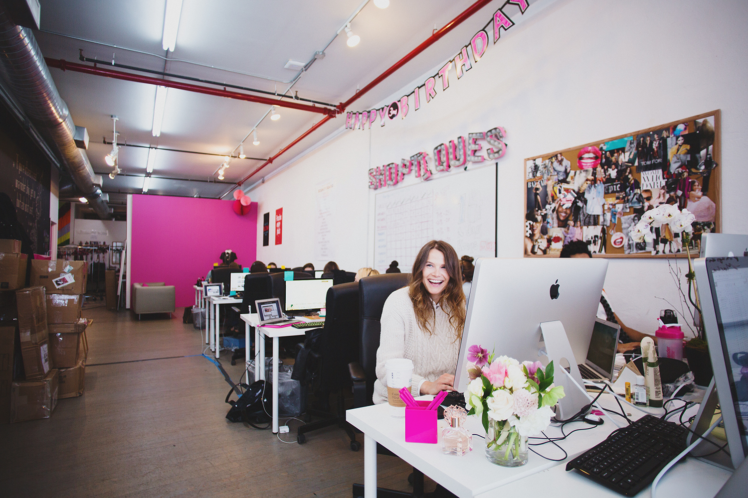 Olga Vidisheva in the Shoptiques Office