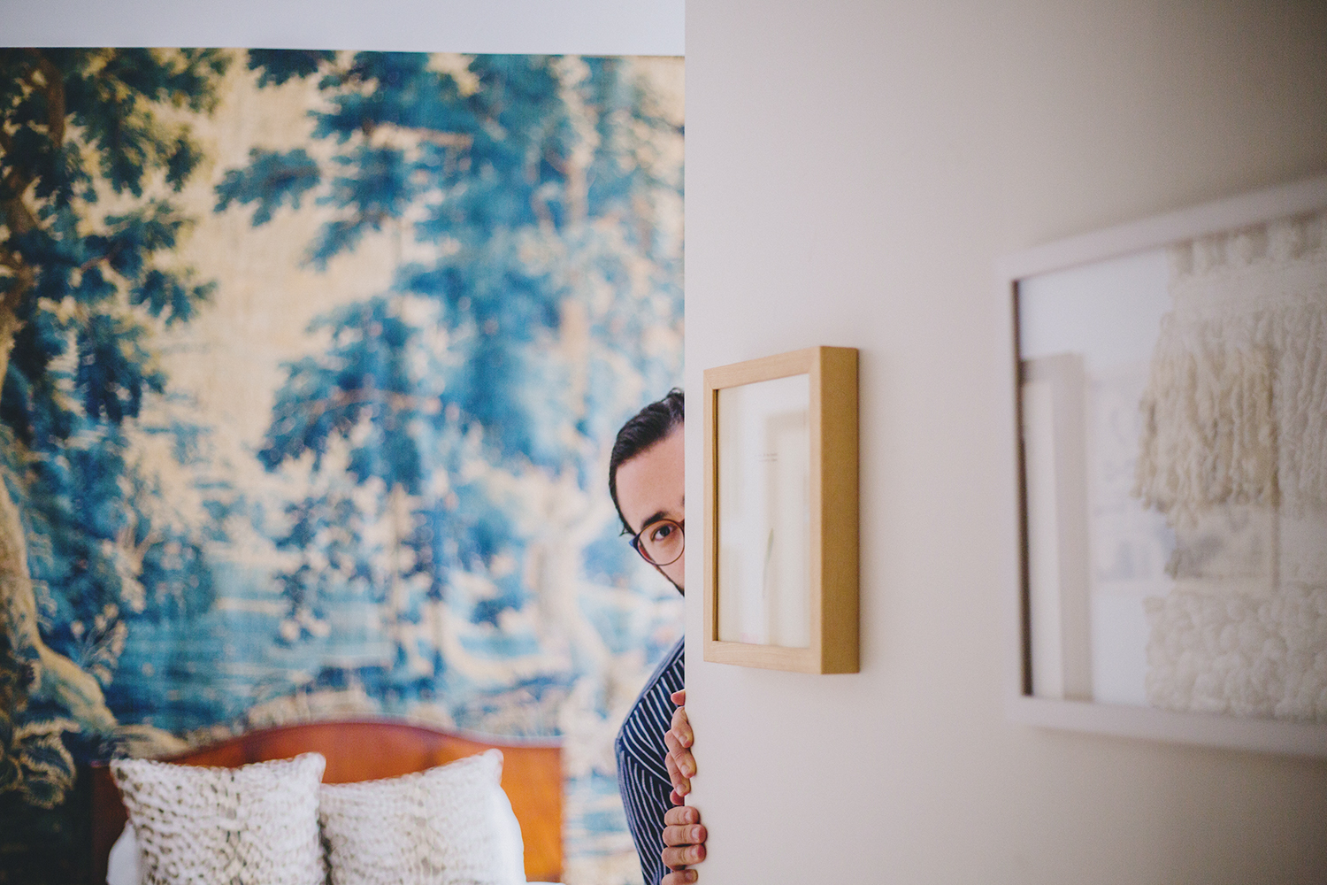 Michael Phillips Moskowitz in his Apartment