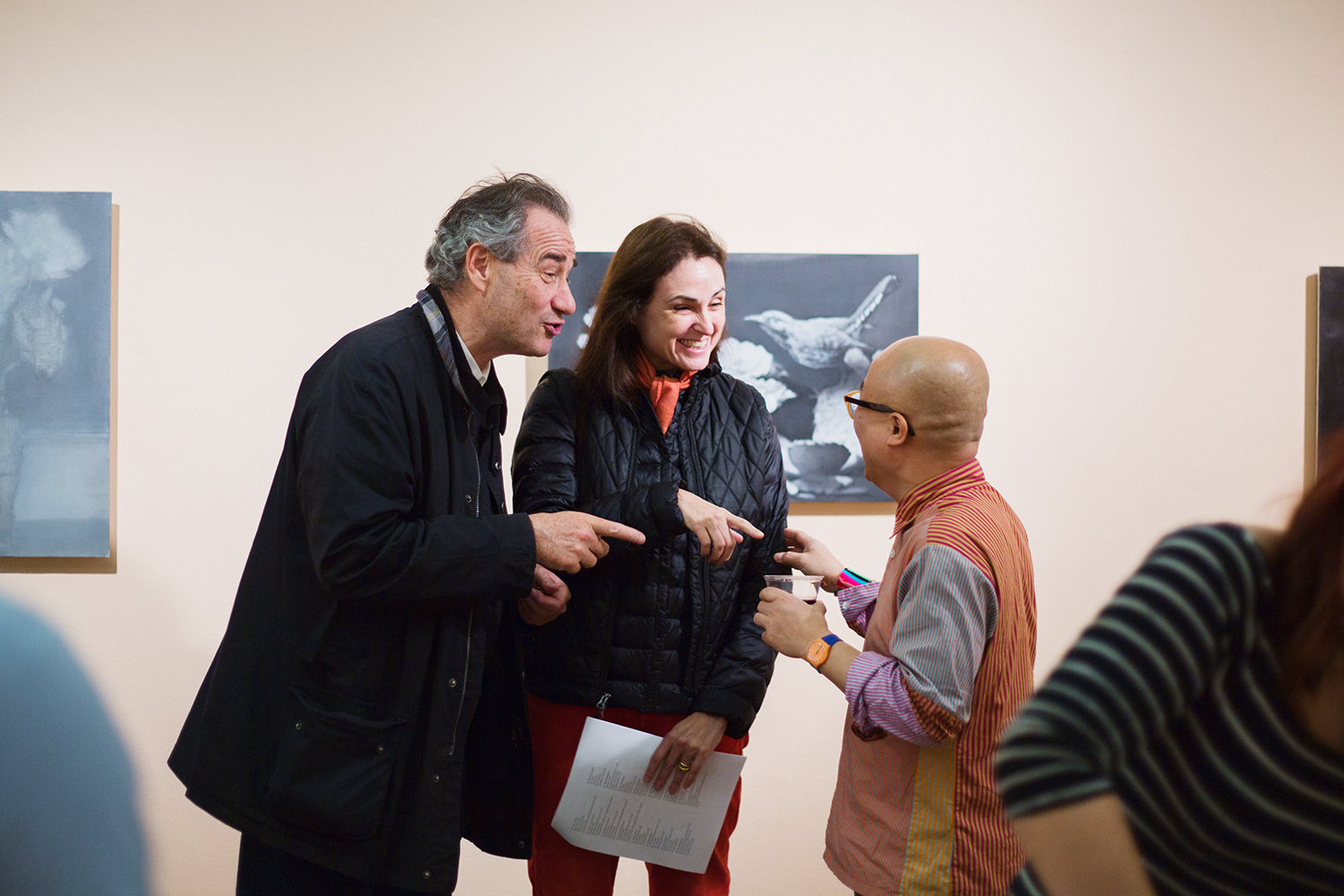 Phong Bui at the Opening for "Unreasonable Sized Paintings"