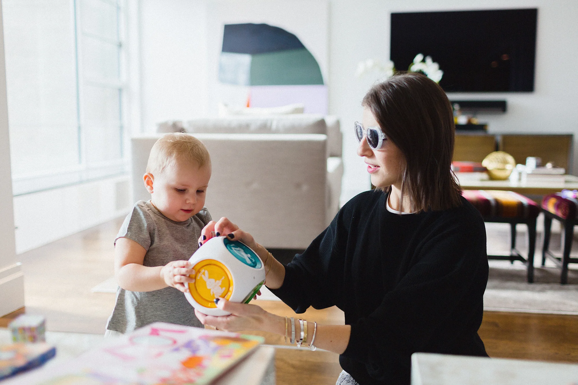 Rachel Blumenthal with Daughter, Gemma