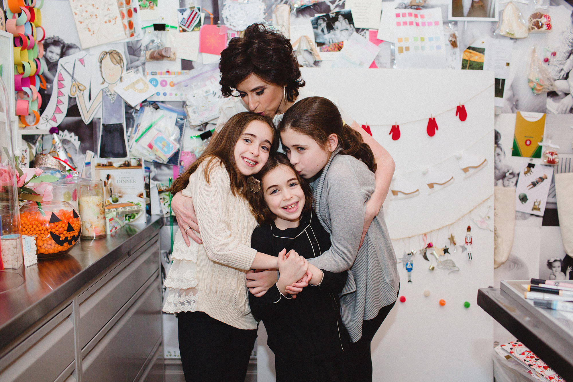 Darcy Miller with her Daughters