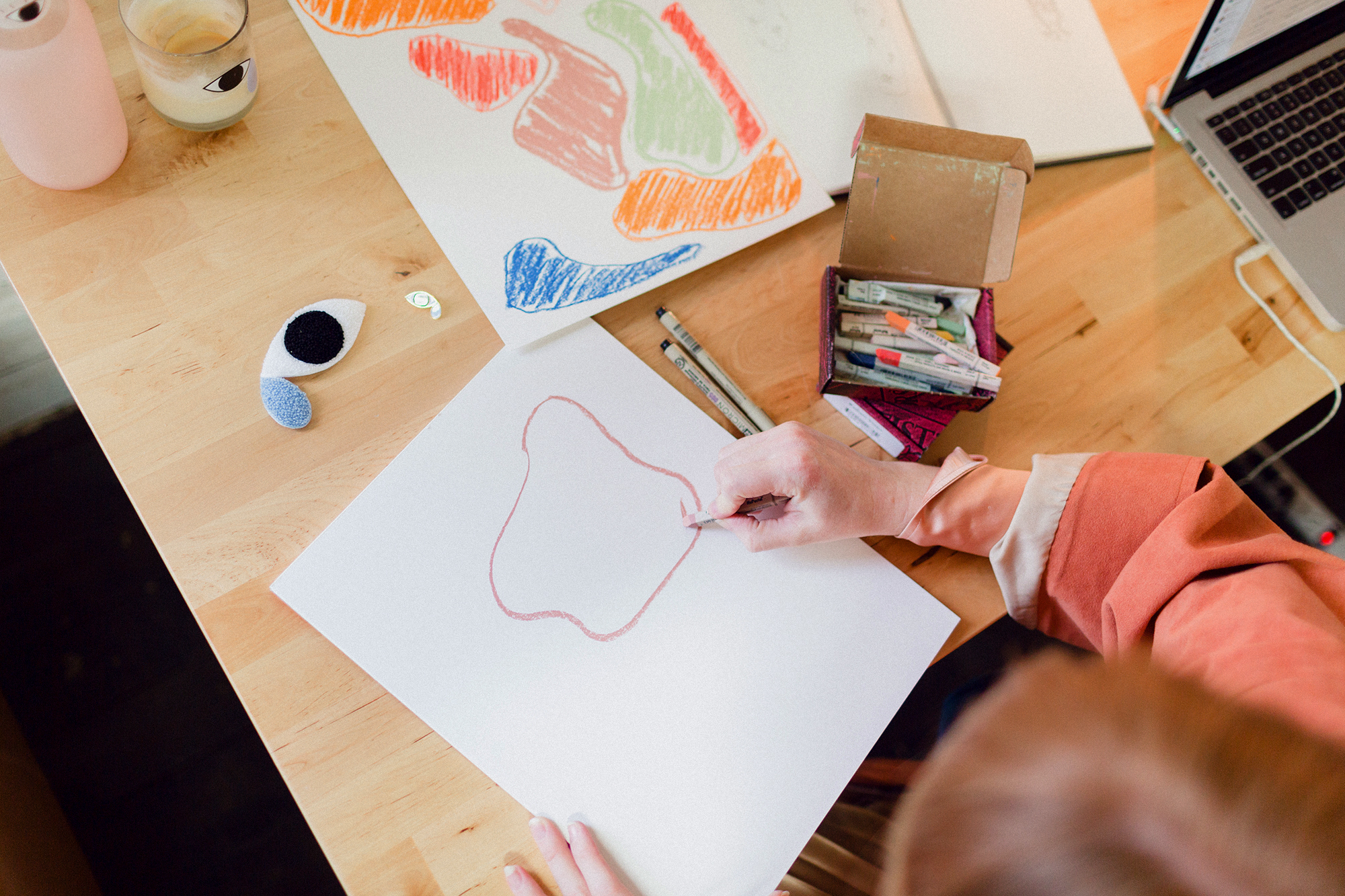 Hannah Kristina Metz in her Studio