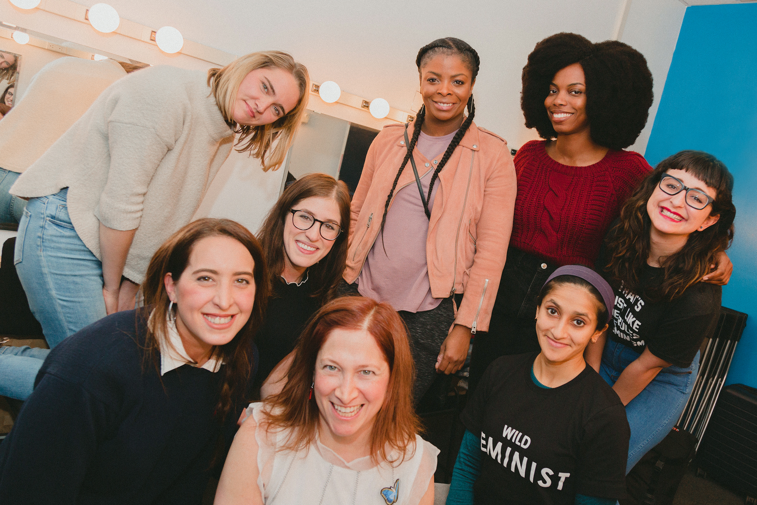 Jena Friedman, Janelle James, Sasheer Zamata, Emmy Blotnick, Alise Morales, Sami Fishbein, Aparna Nancherla, and Laura Newmark