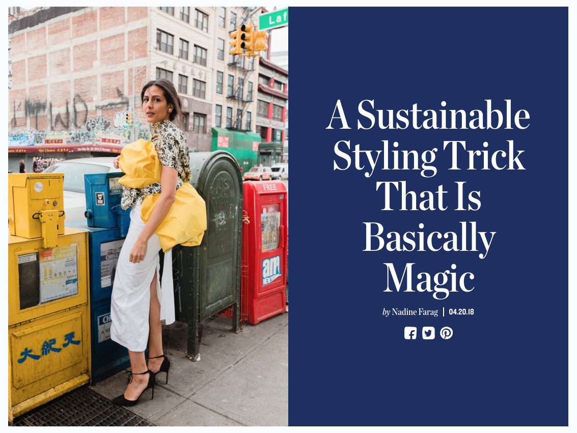 Man Repeller: Sustainable Styling Tricks