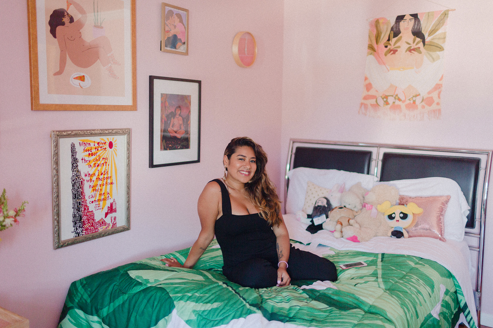 Amy Quichiz in her Bedroom