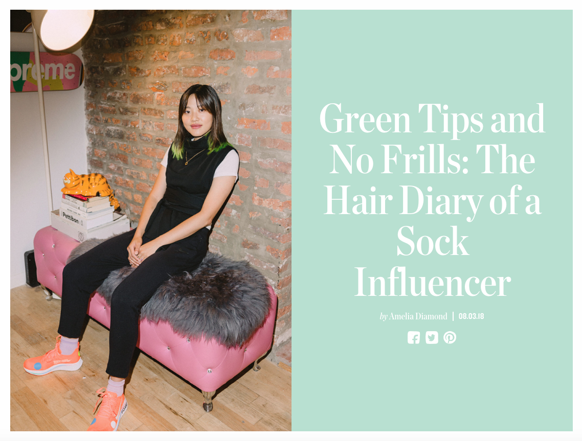Green Tips and No Frills: The Hair Diary of a Sock Influencer
