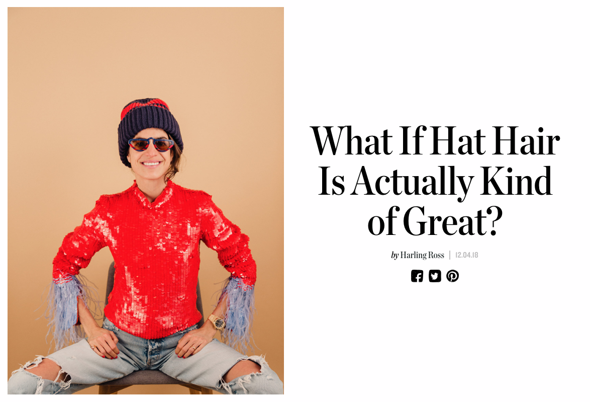 What If Hat Hair Is Actually Kind of Great?