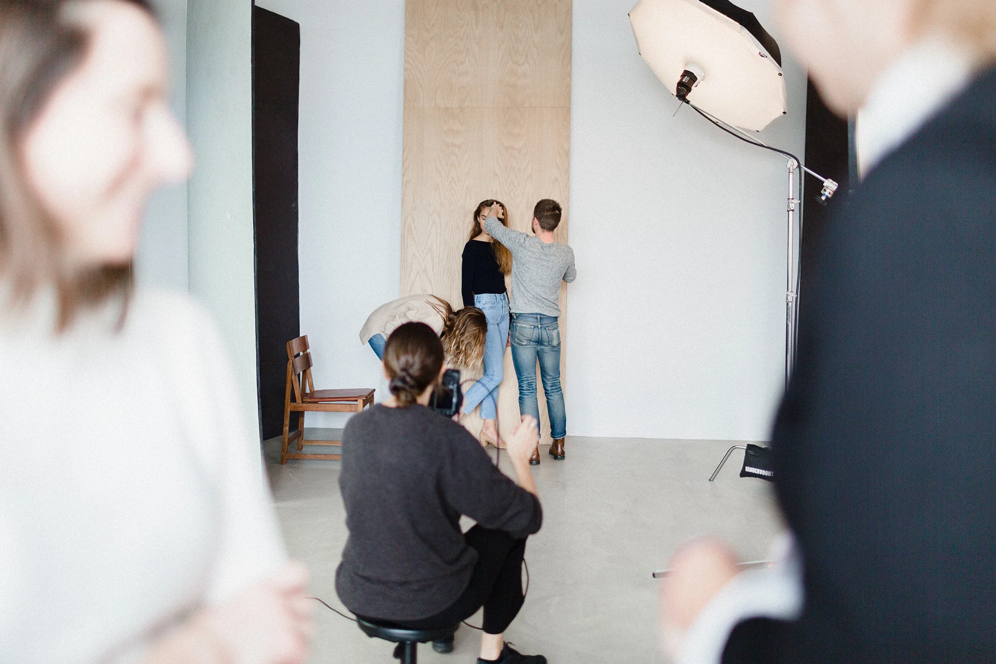 Photographer Alexandra Nataf, stylist Lindsey Frugier, make-up artist Laura Stiassni, and model Mia Speicher
