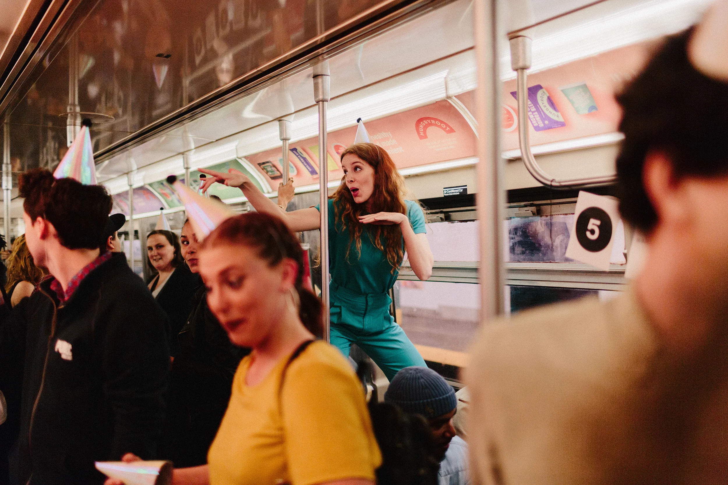 SBR Surprise Party on the G Train