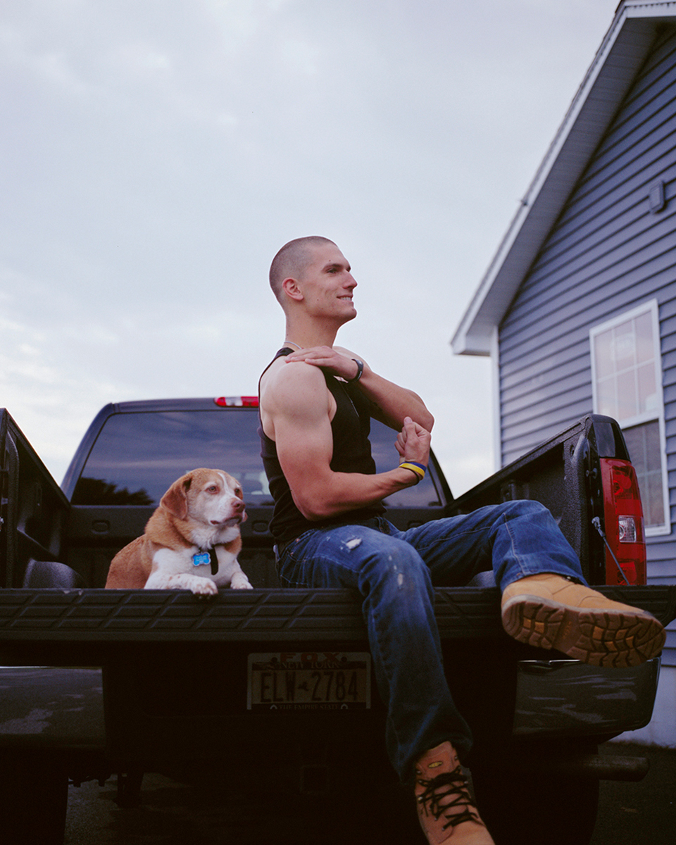 Ben on the Back of his Truck